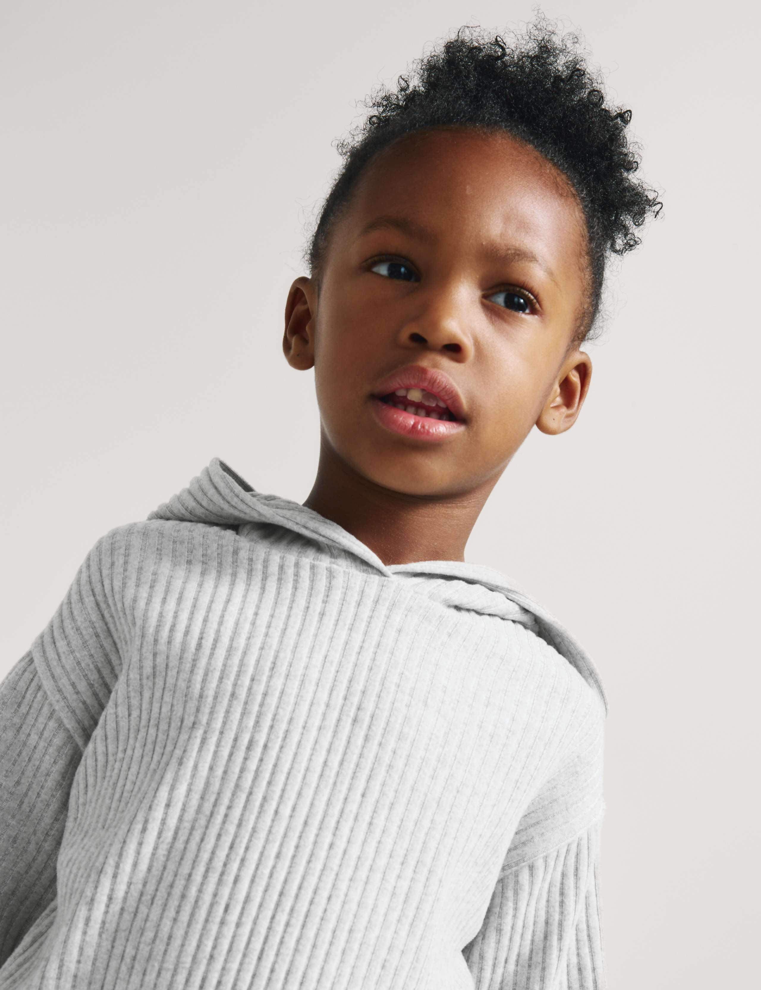2 Piece Cosy Ribbed Hooded Outfit (2-10 Yrs) 3 of 7