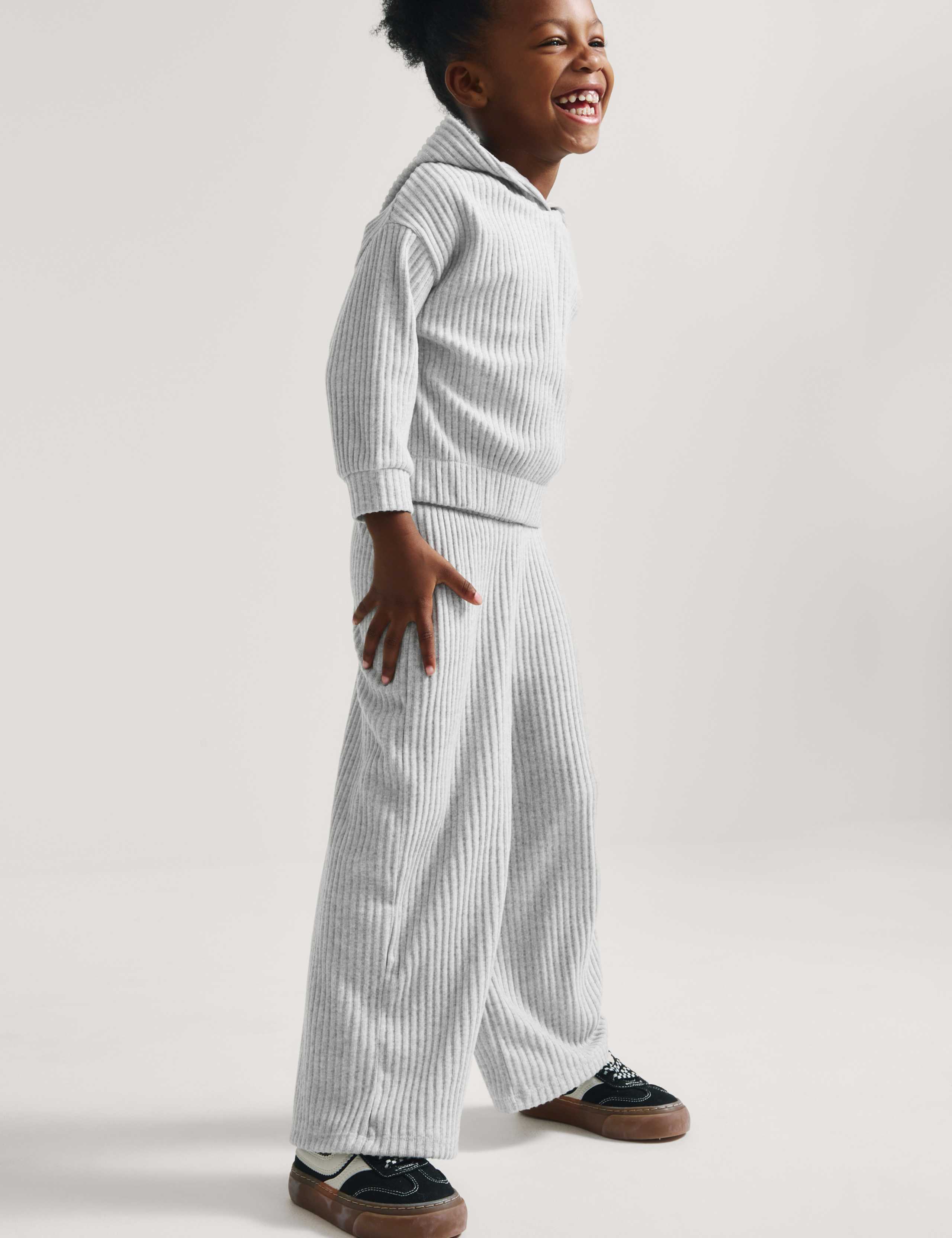 2 Piece Cosy Ribbed Hooded Outfit (2-10 Yrs) 4 of 7