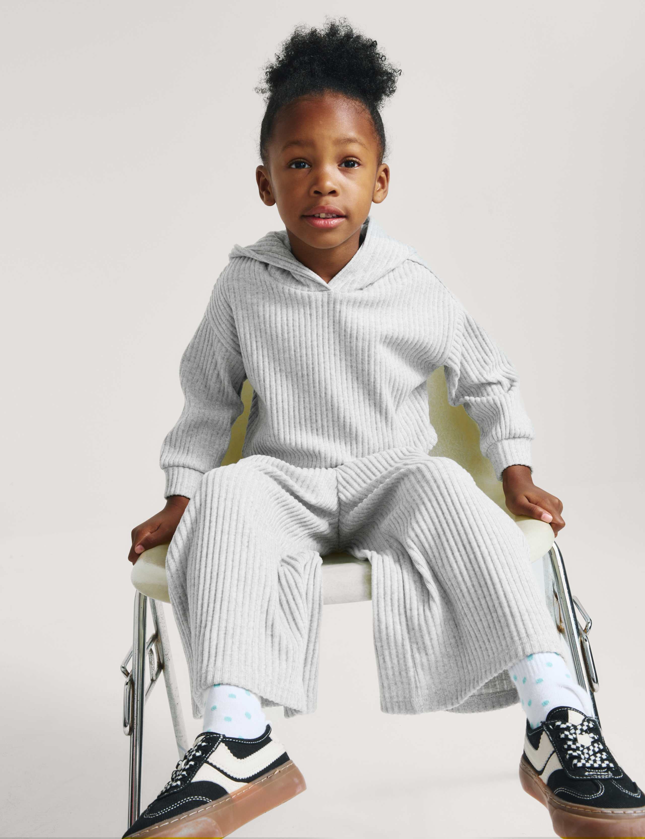 2 Piece Cosy Ribbed Hooded Outfit (2-10 Yrs) 5 of 7
