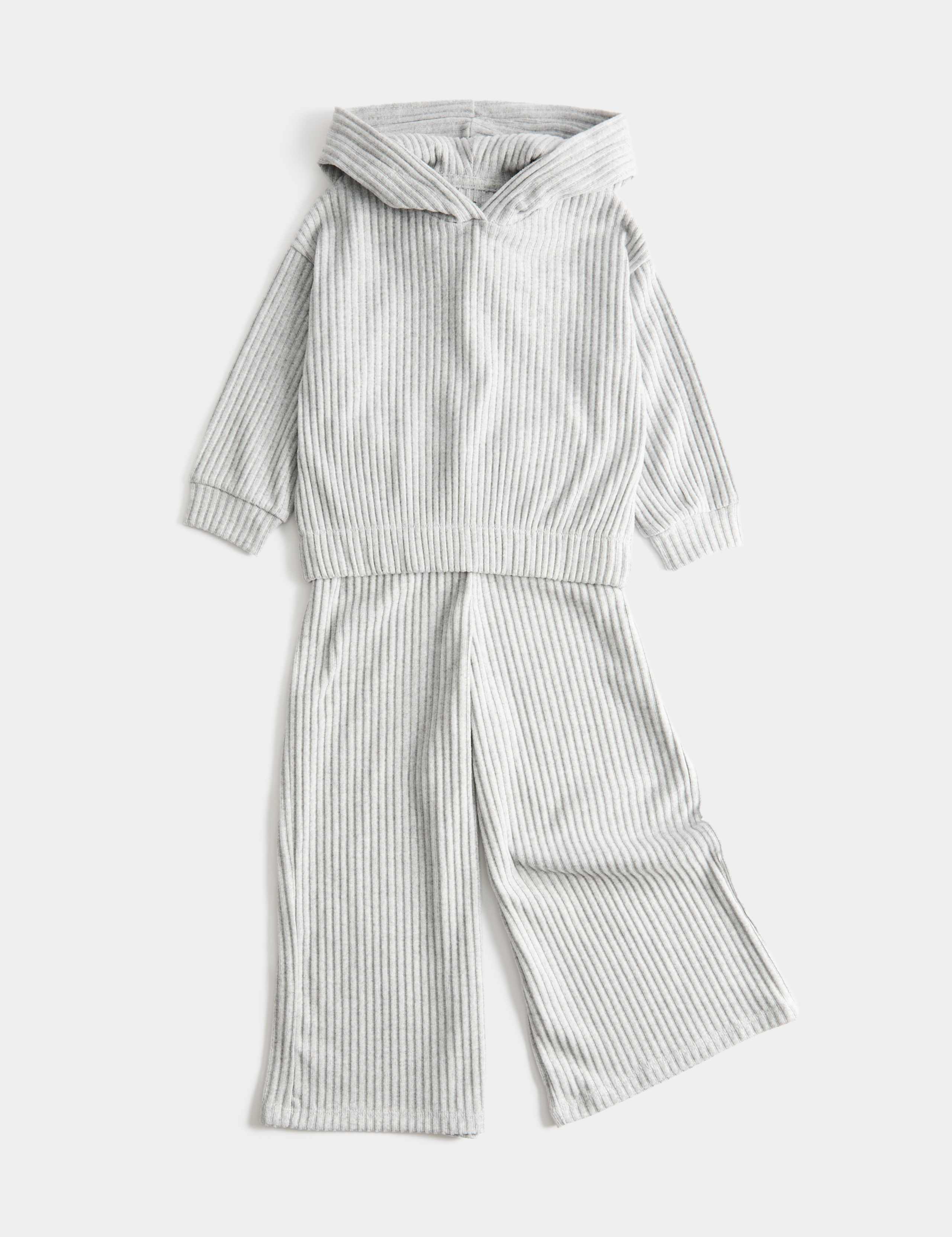 2 Piece Cosy Ribbed Hooded Outfit (2-10 Yrs) 1 of 2
