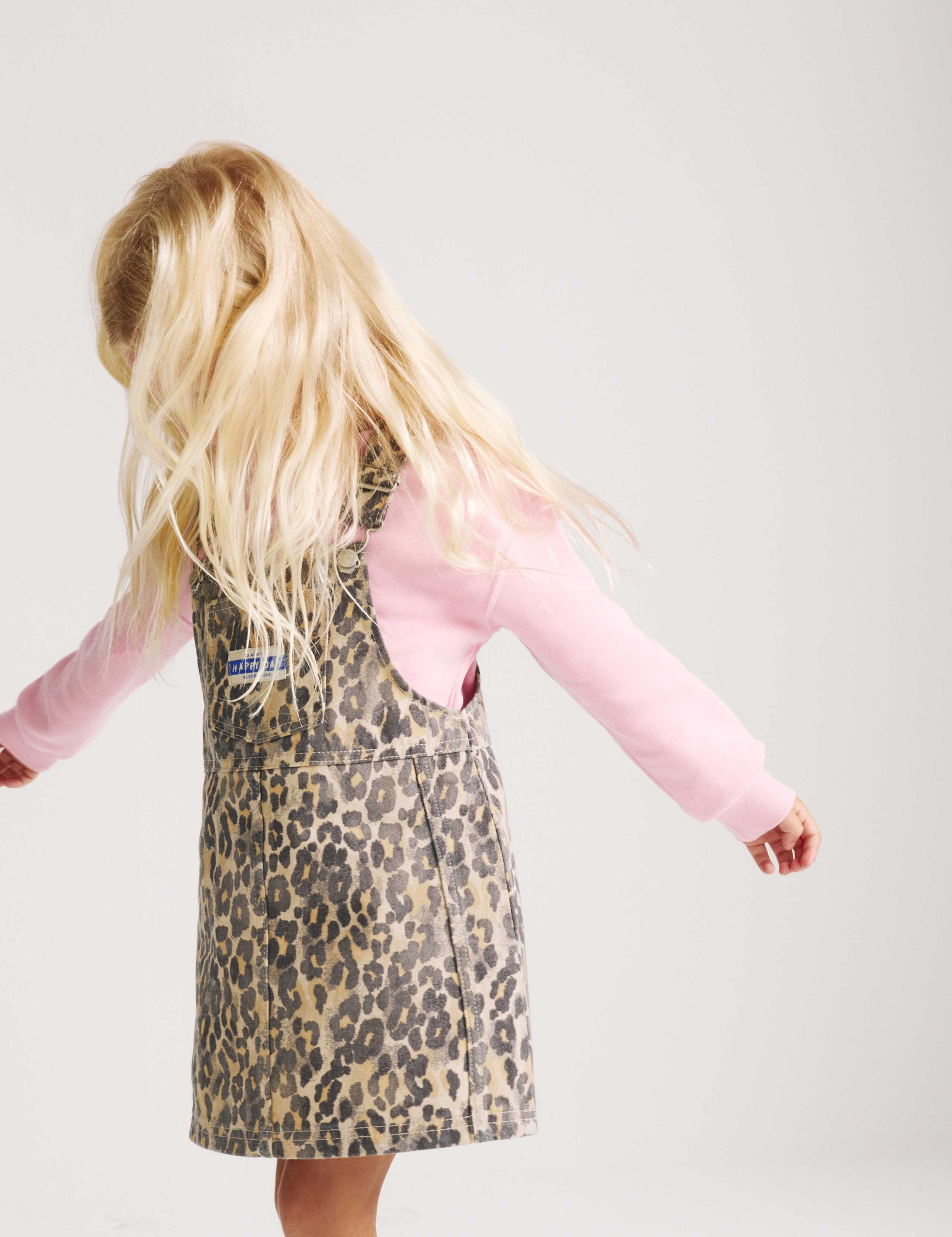 2 Piece Denim Leopard Pinny Outfit (2-8 Yrs) 6 of 7