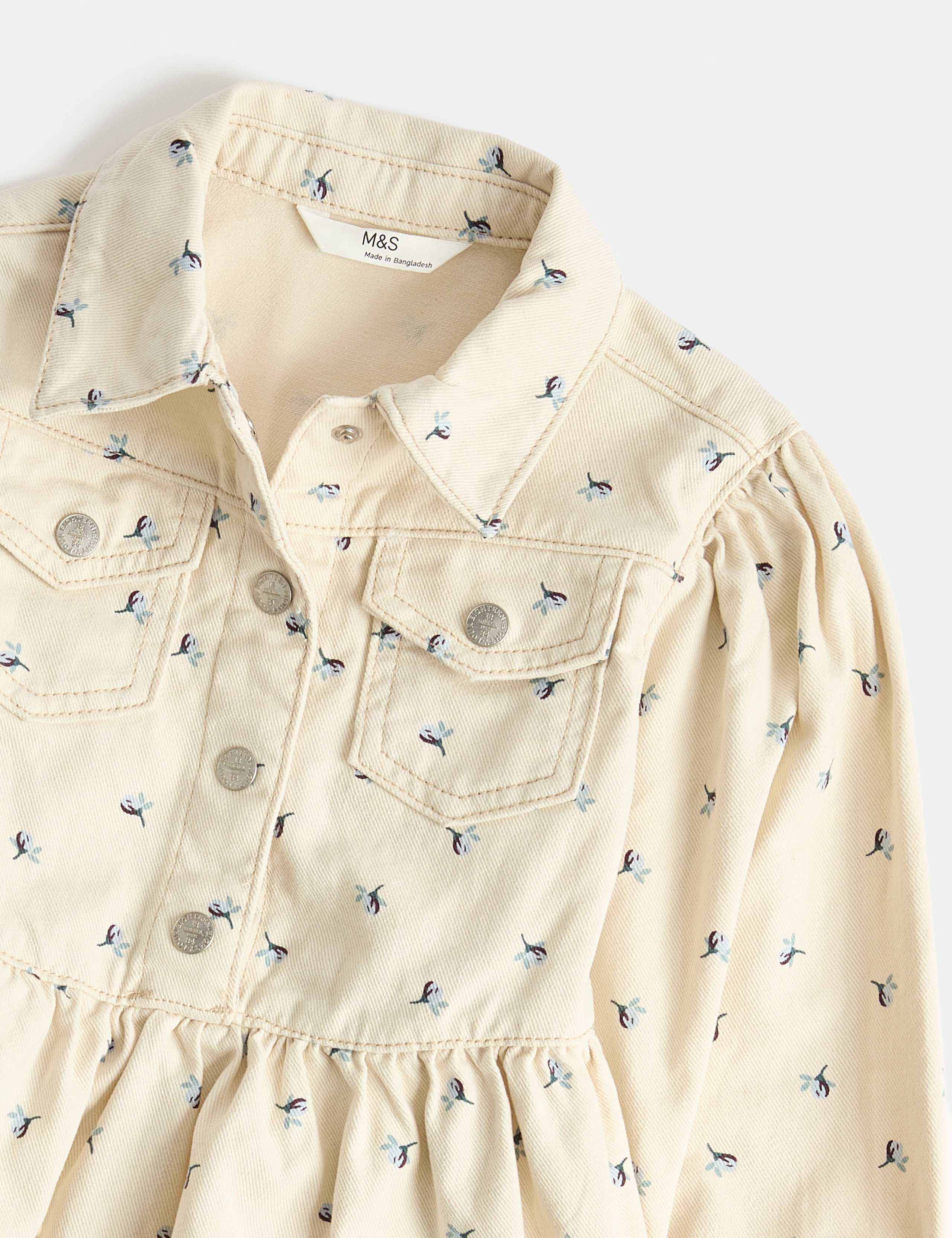 Denim Floral Dress (2-10 Yrs) 2 of 2