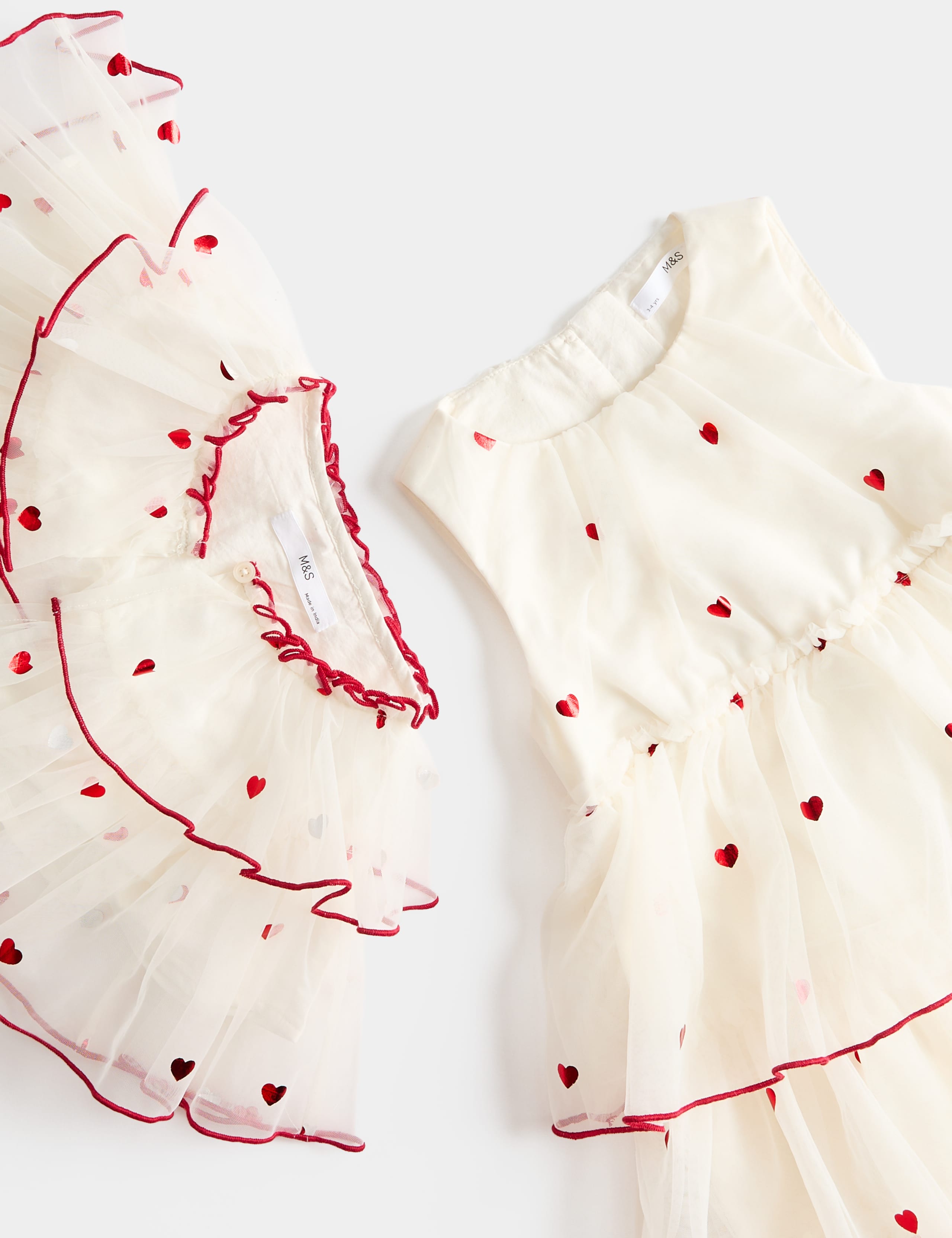 Heart Tiered Dress with Cape 8 of 9