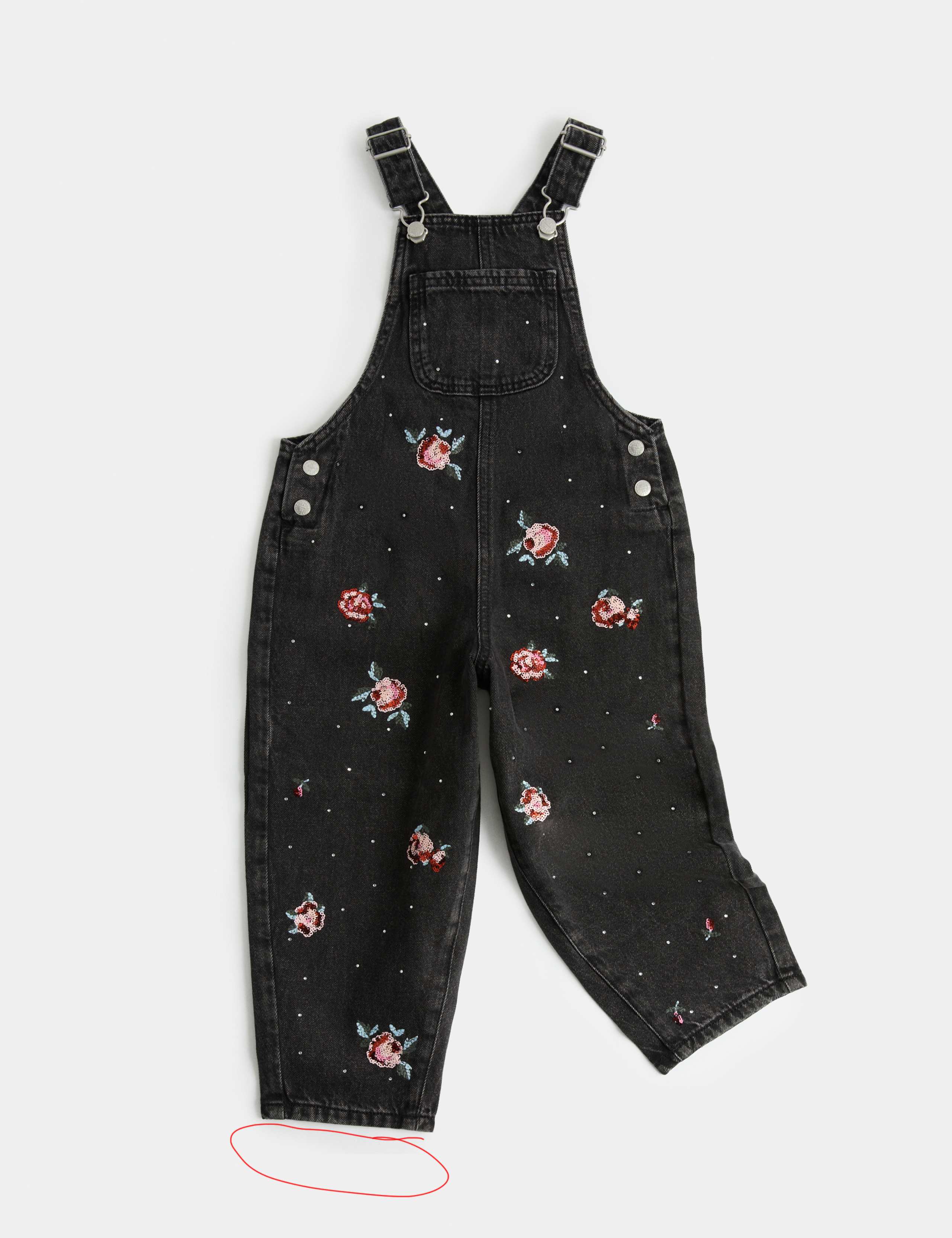 Denim Sequin Dungarees 2 of 9