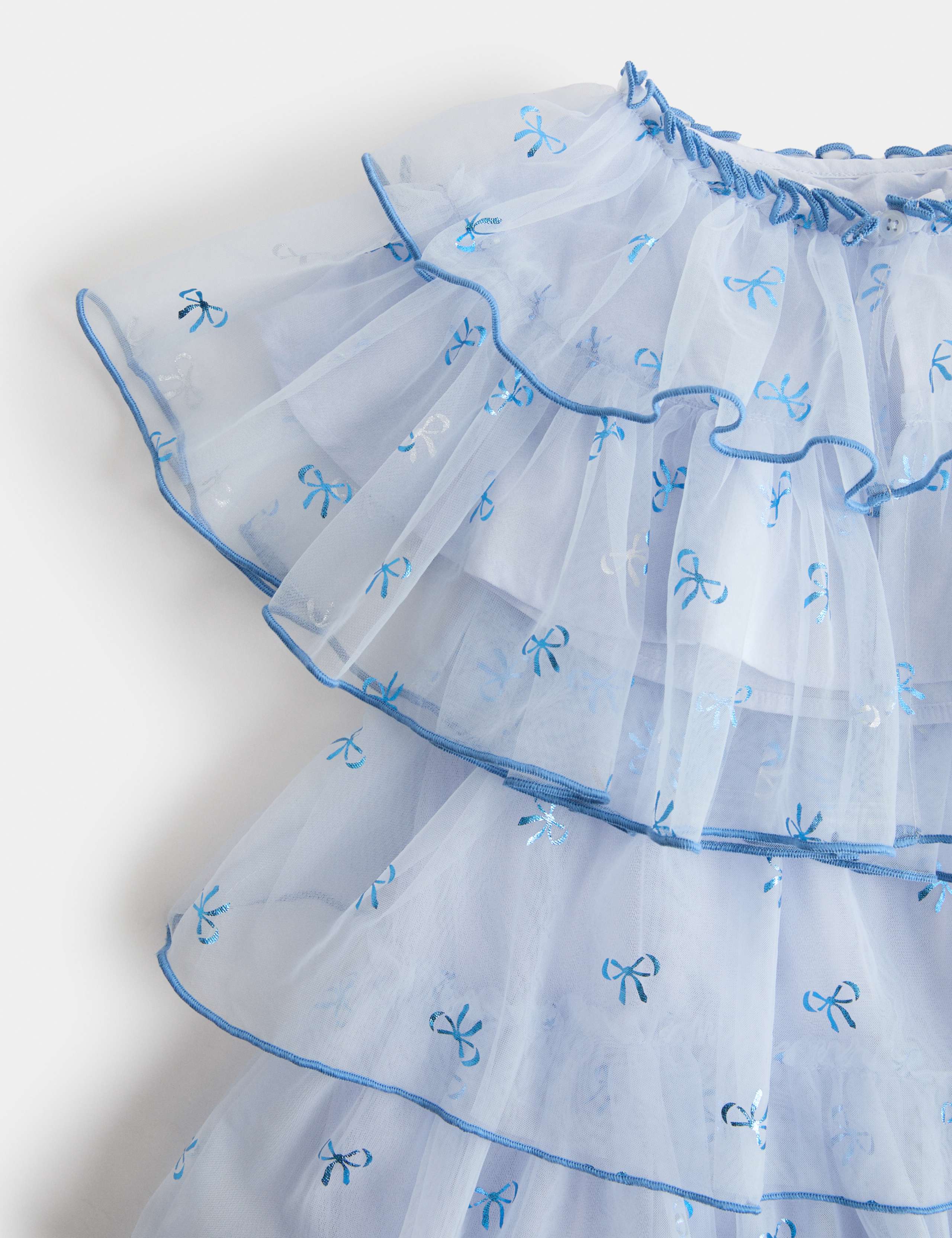 Bow Tiered Ruffle Dress (2-8 Yrs) 2 of 3