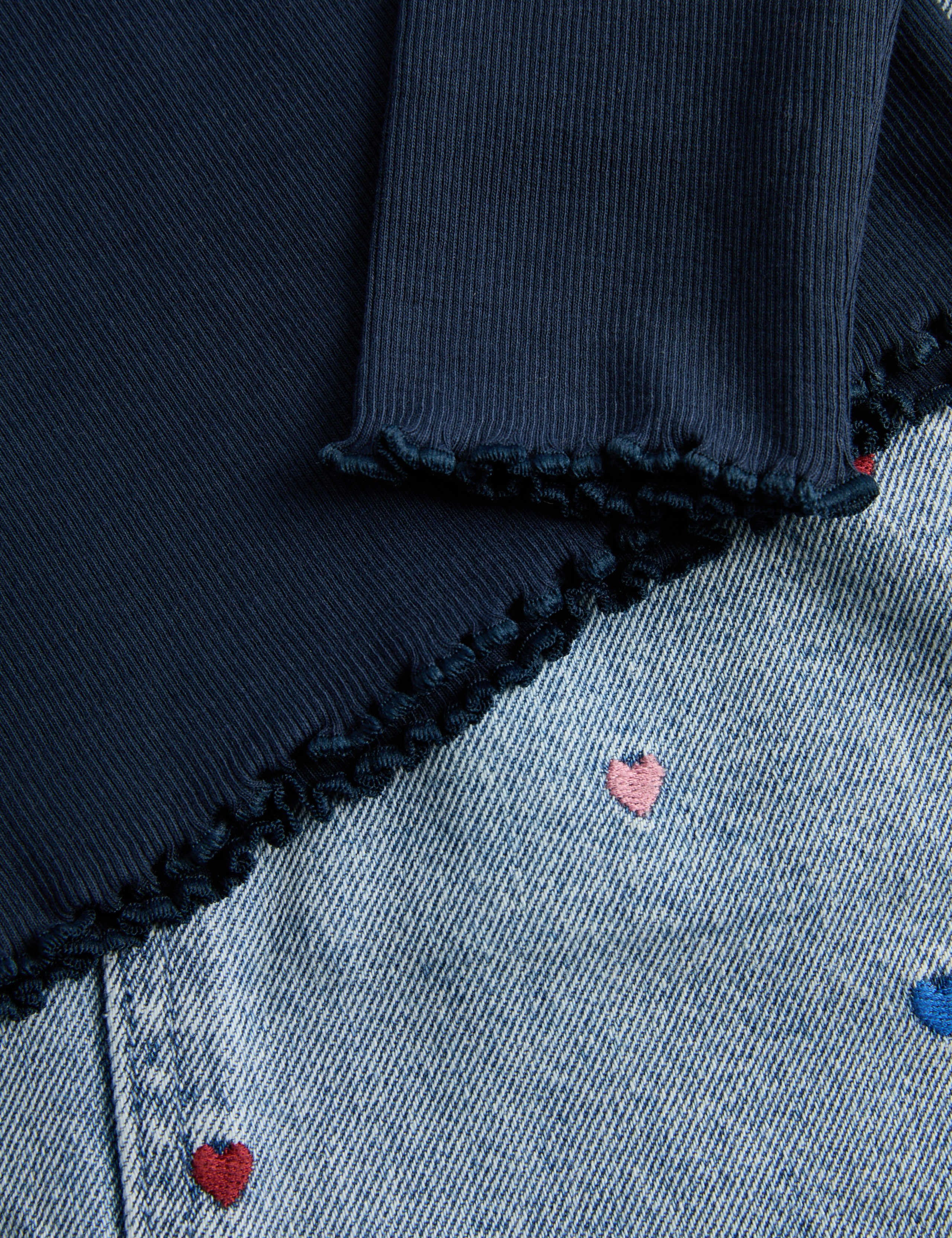 2pc Denim Heart Pinafore 8 of 8