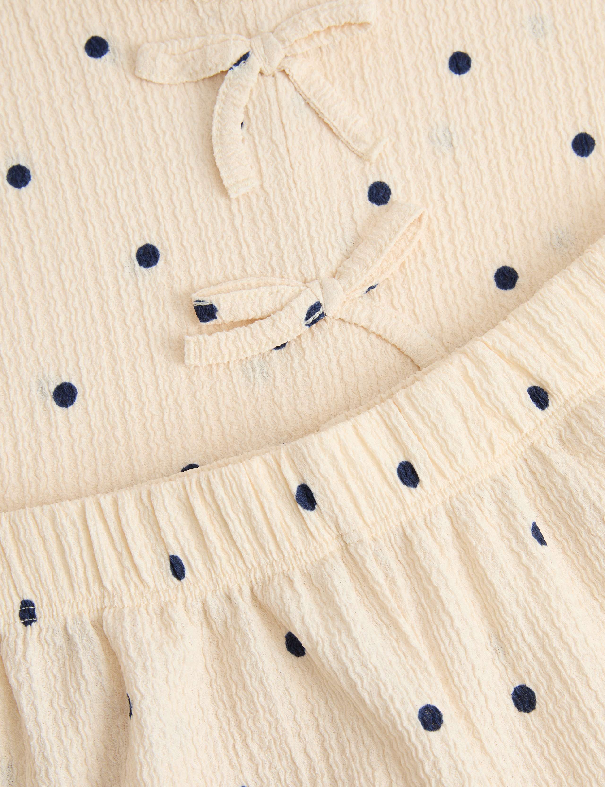 2 Piece Textured Jersey Polka Dot Outfit (2-8 Yrs) 2 of 2