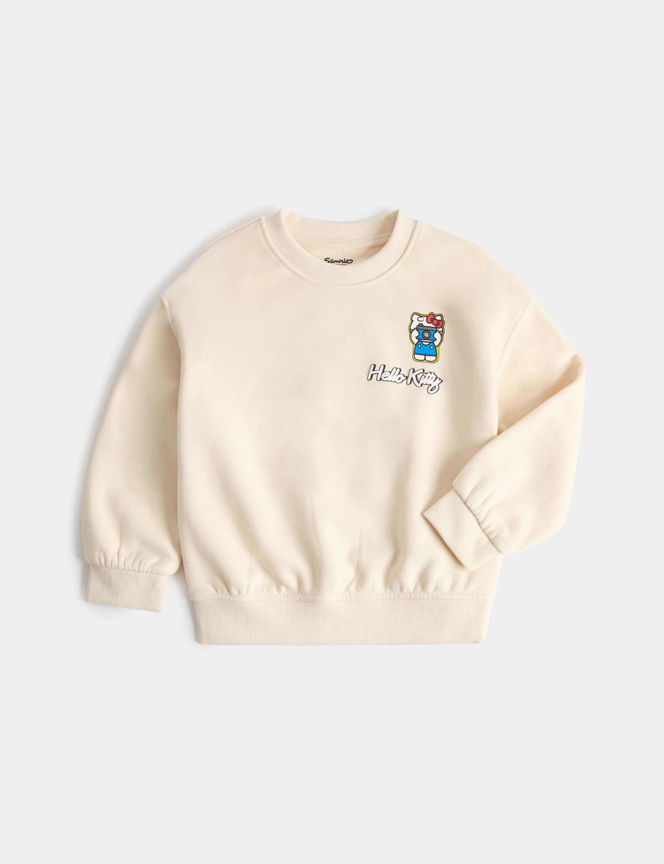 Cotton Rich Hello Kitty™ Sweatshirt (2-8 Yrs) 1 of 2