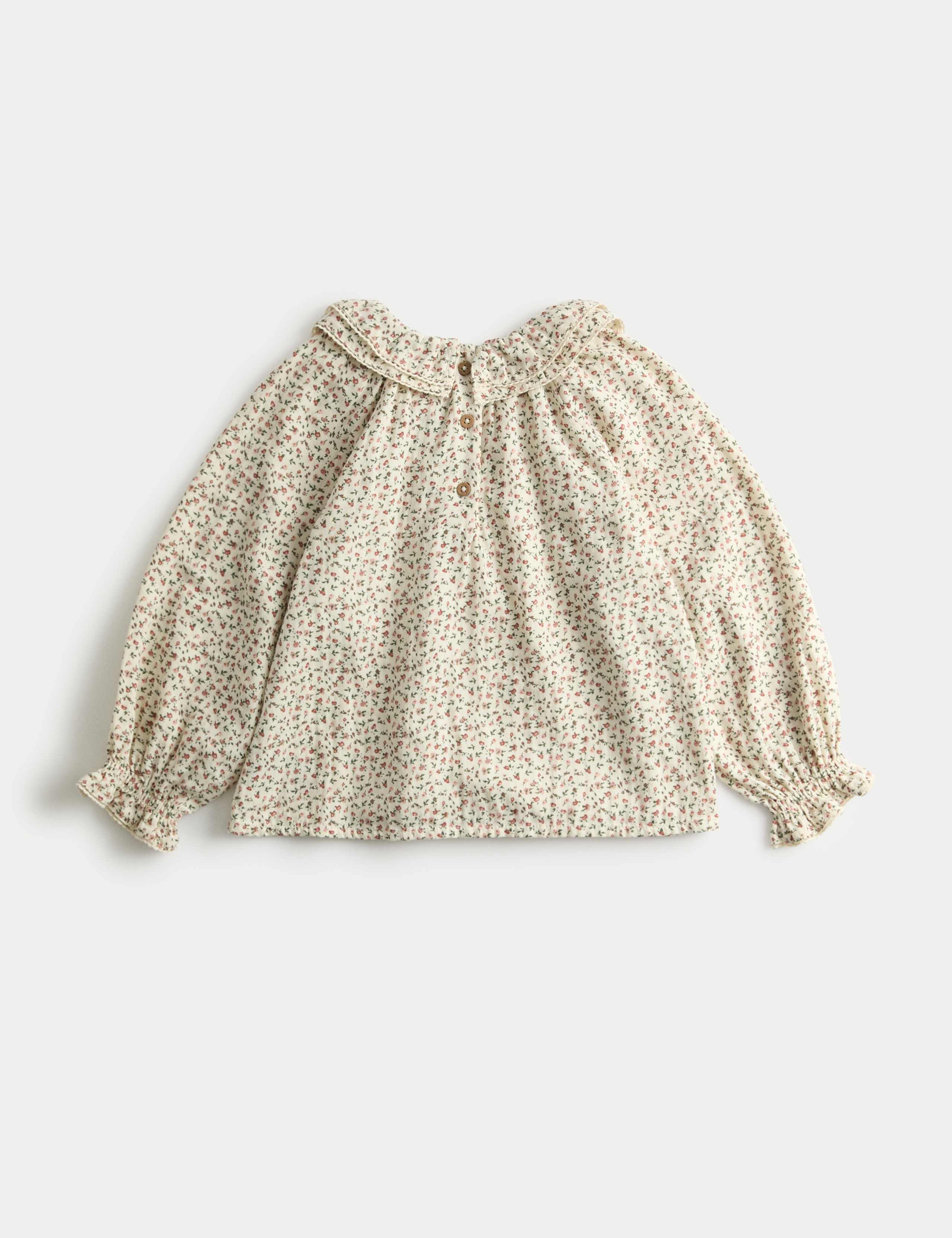 Pure Cotton Ditsy Floral Blouse (1-10 Yrs) 3 of 5