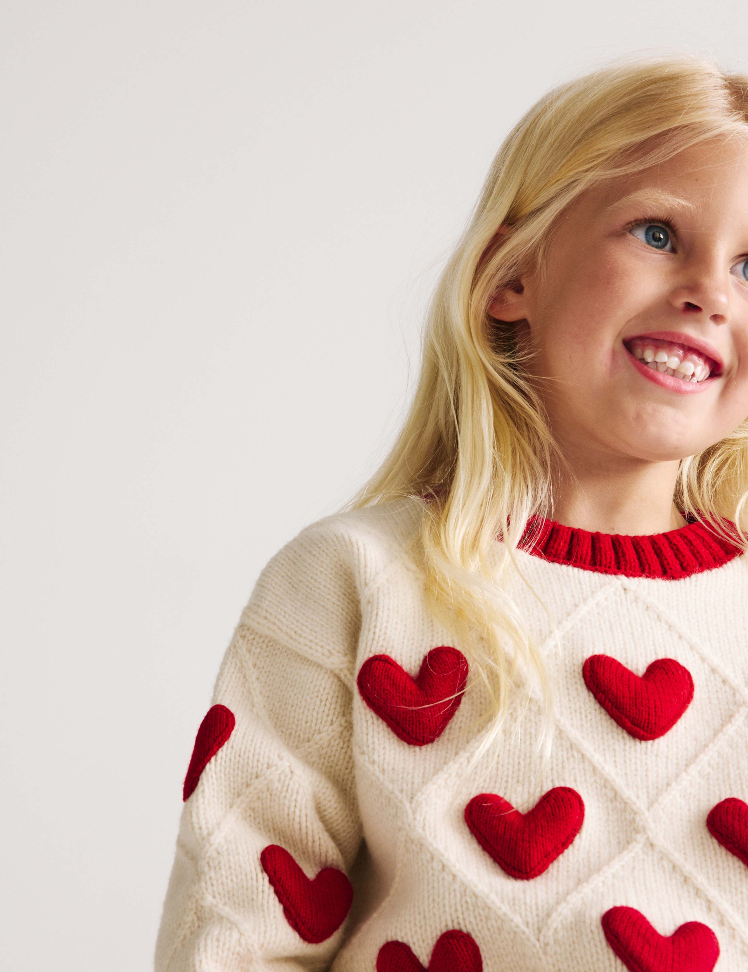 3D Heart Knit Jumper (2-8 Yrs) 6 of 8