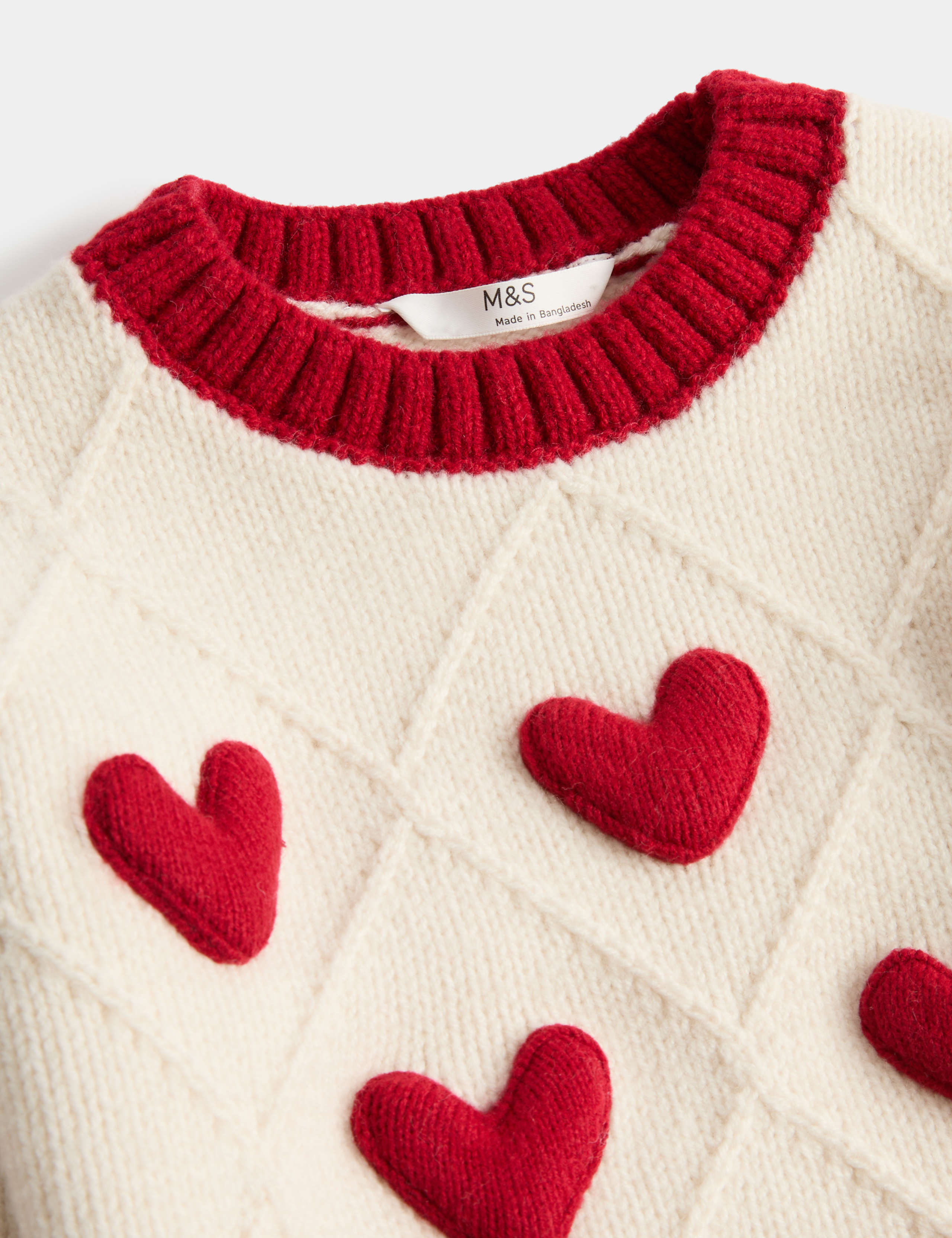 3D Heart Knit Jumper (2-8 Yrs) 7 of 8