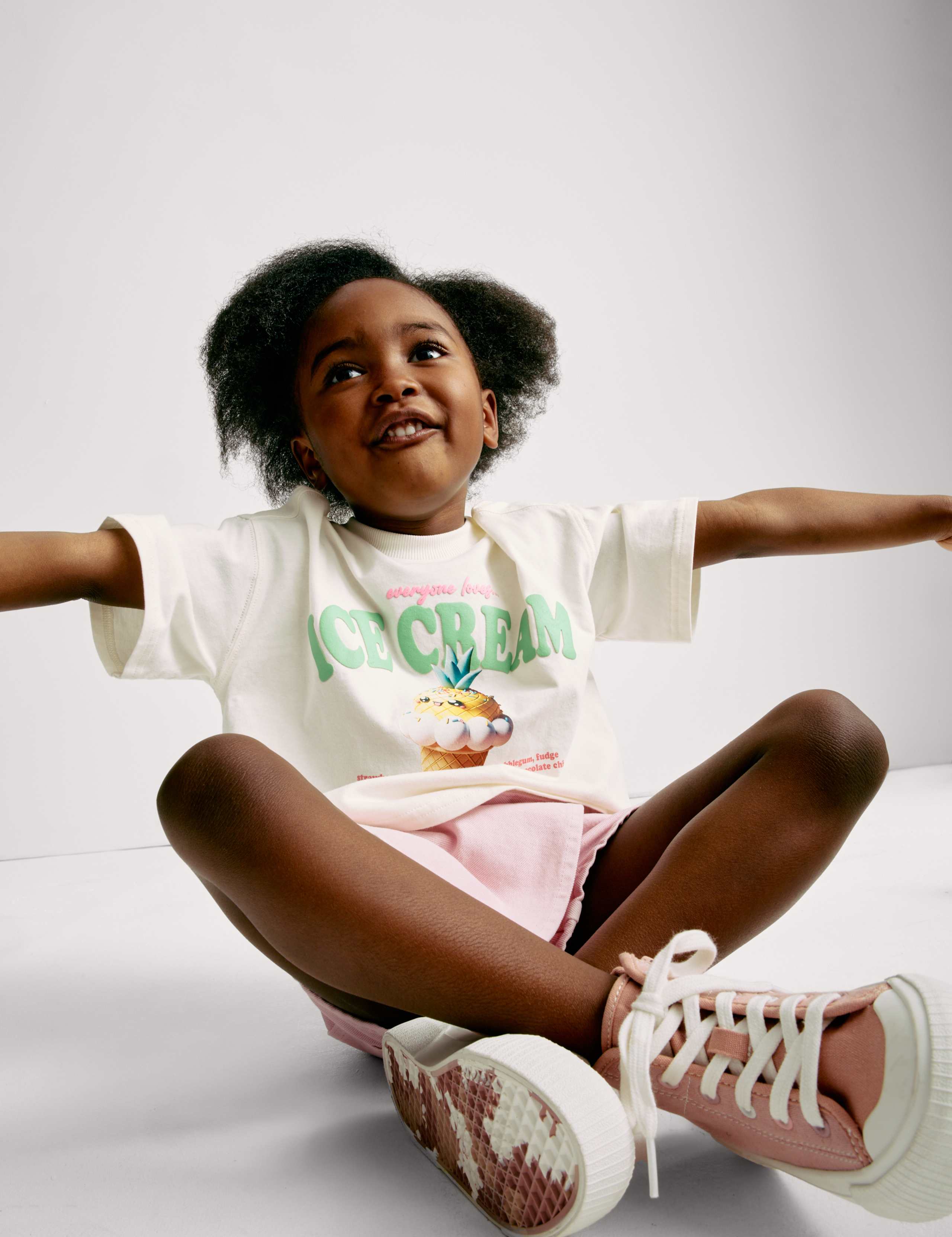 Pure Cotton Ice Cream Slogan T-Shirt (2-8 Yrs) 5 of 7