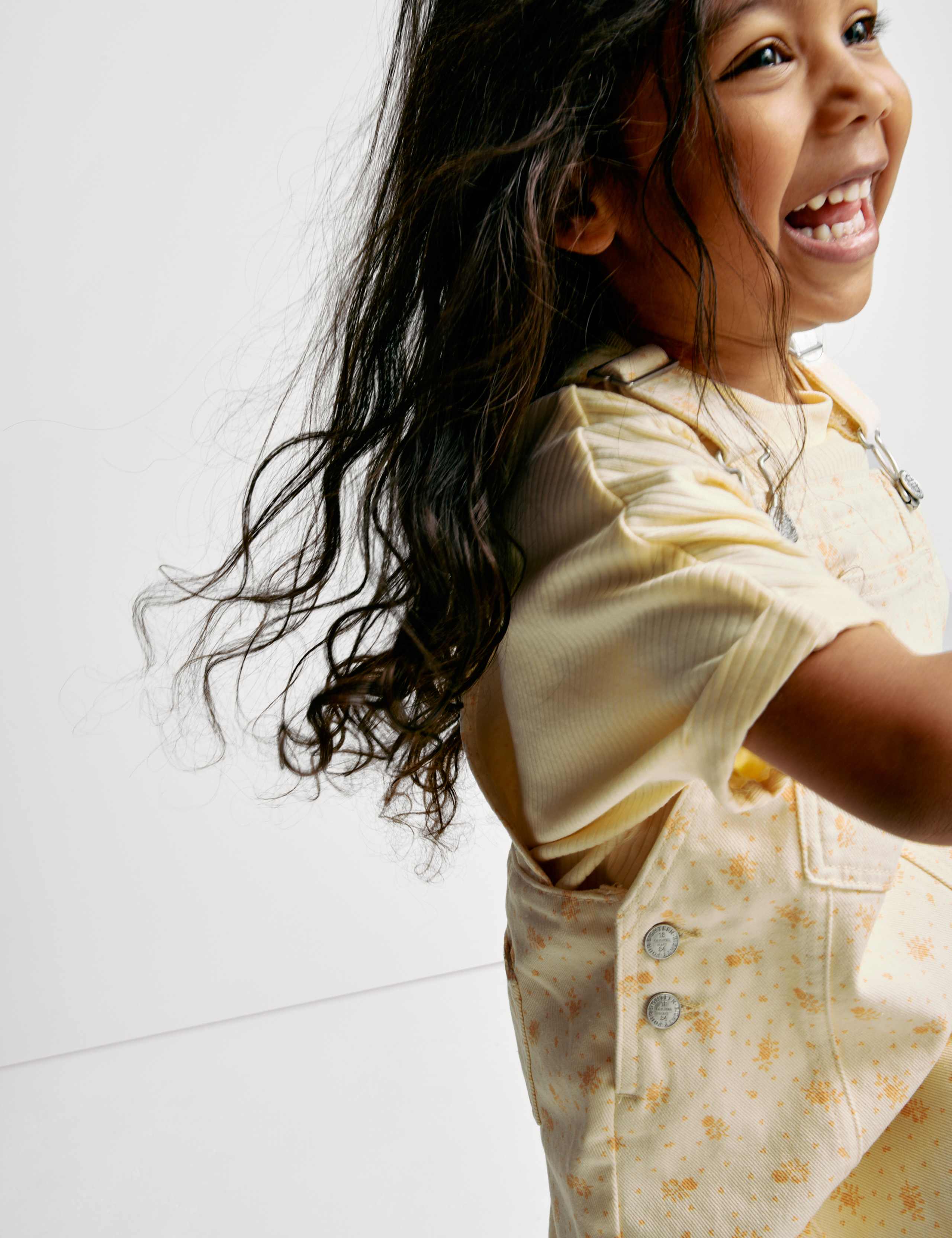 Cotton Rich Floral Dungaree Outfit (2-8 Yrs) 4 of 6