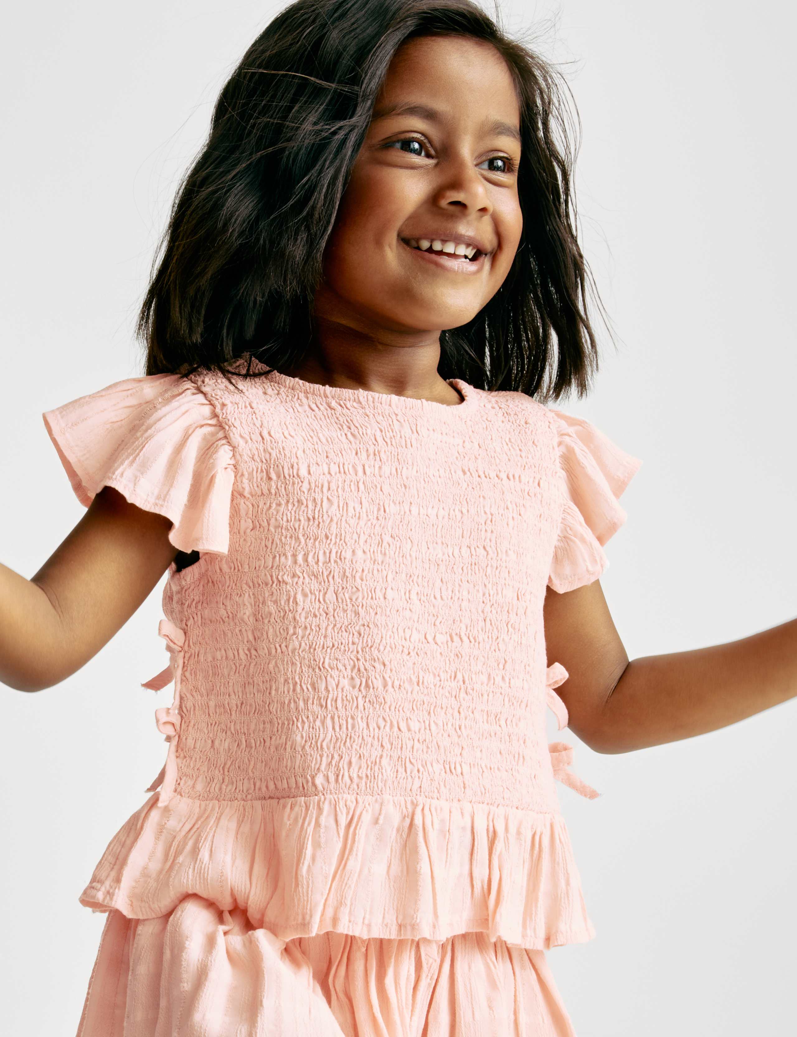 Frilled Crinkle Top (2-10 Yrs) 1 of 6