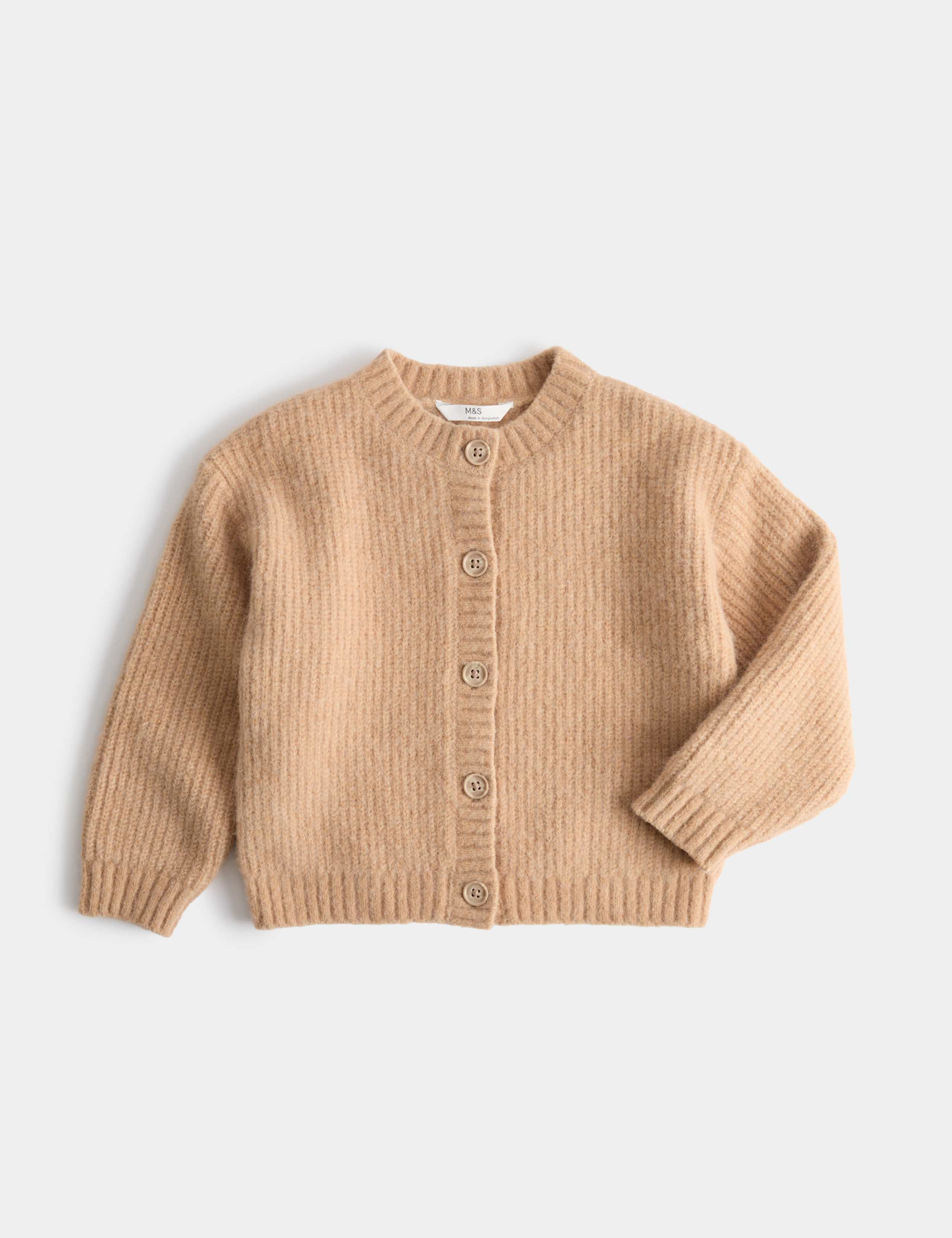 Knitted Cardigan with Wool (2-8 Years) 1 of 2