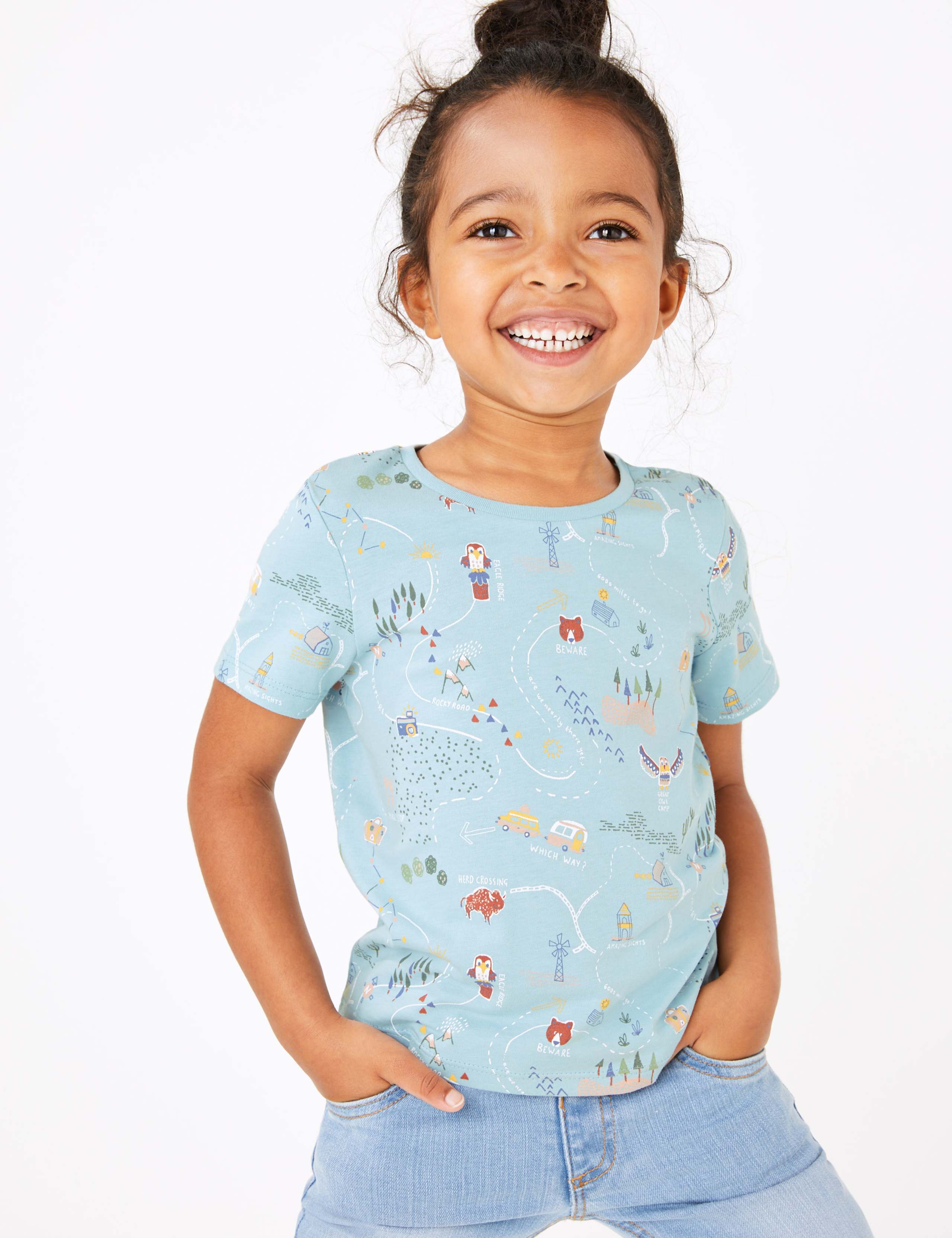 3 Pack Pure Cotton Road Trip T-Shirts (3 Months - 7 Years) 2 of 5