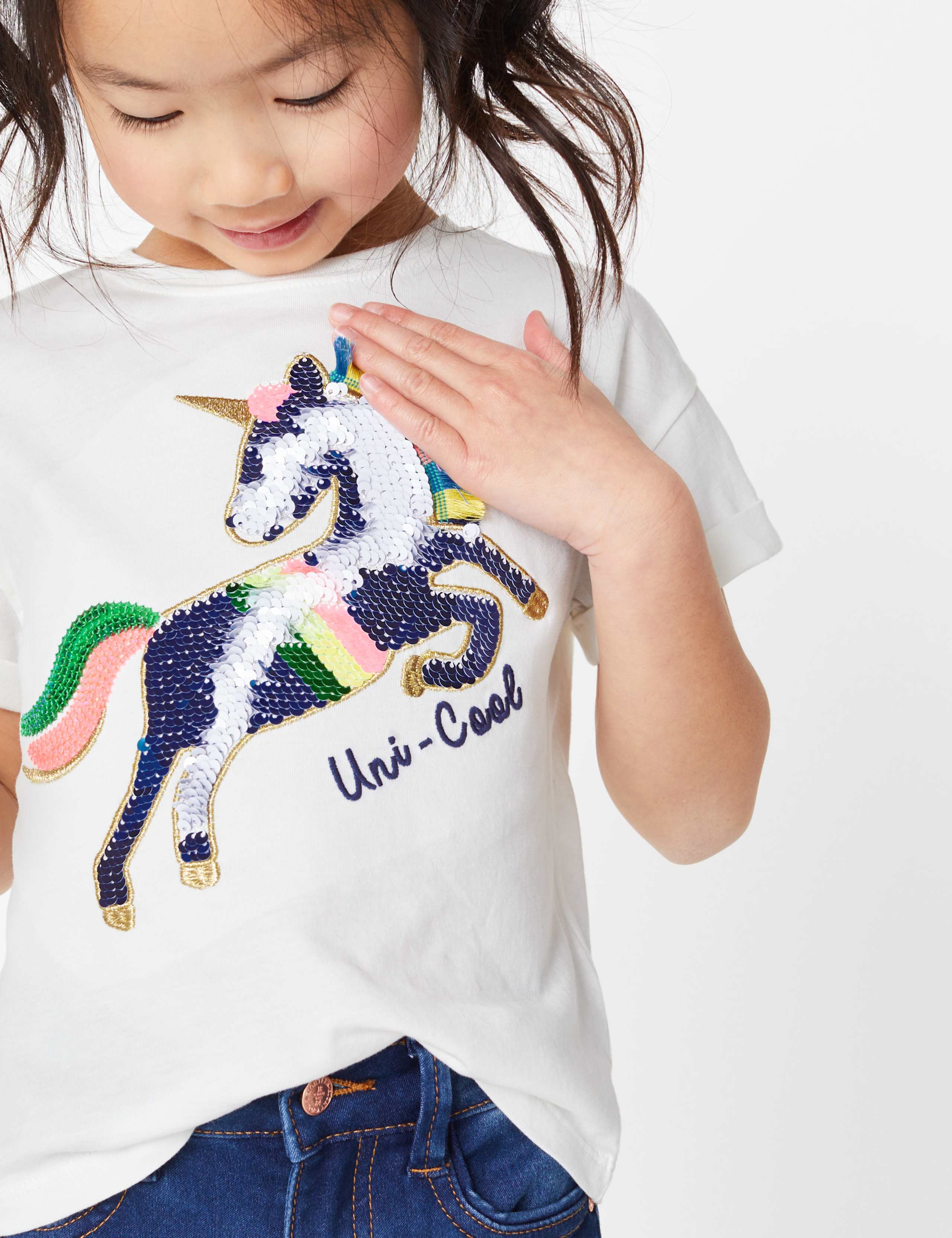 Reversible Sequin Unicorn T-Shirt (2-7 Yrs) 3 of 4