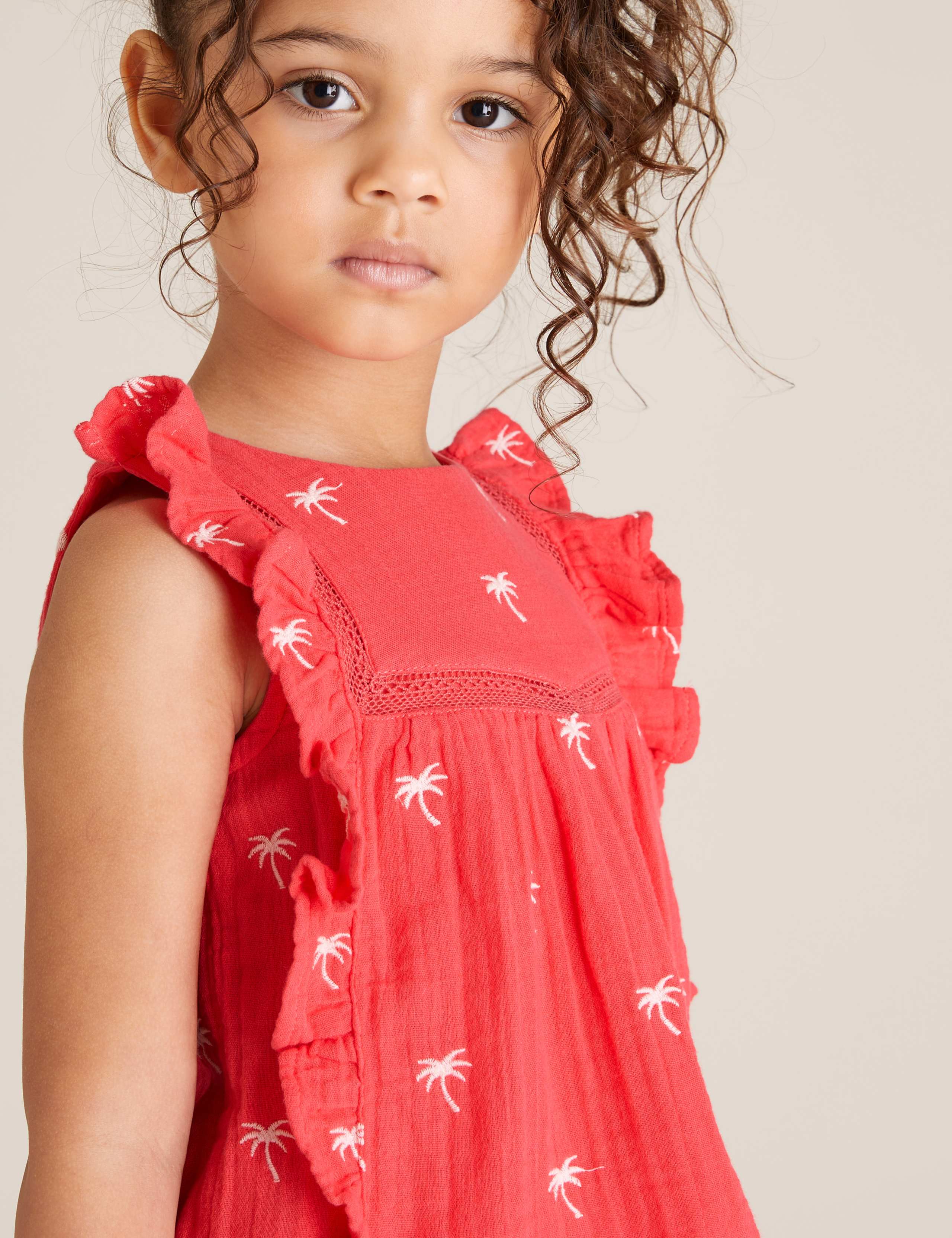 Pure Cotton Patterned Top (2-7 Yrs) 3 of 4