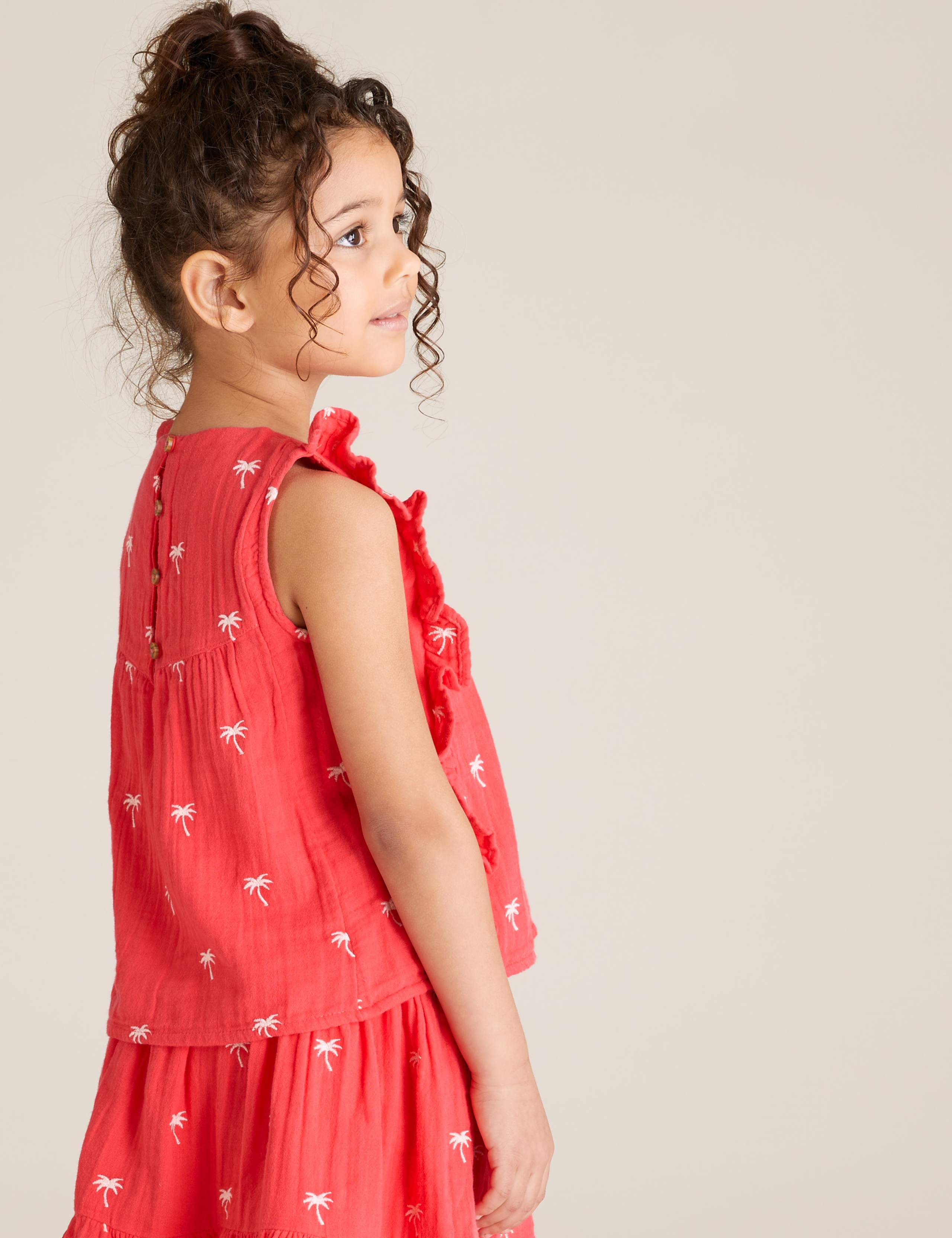 Pure Cotton Patterned Top (2-7 Yrs) 4 of 4