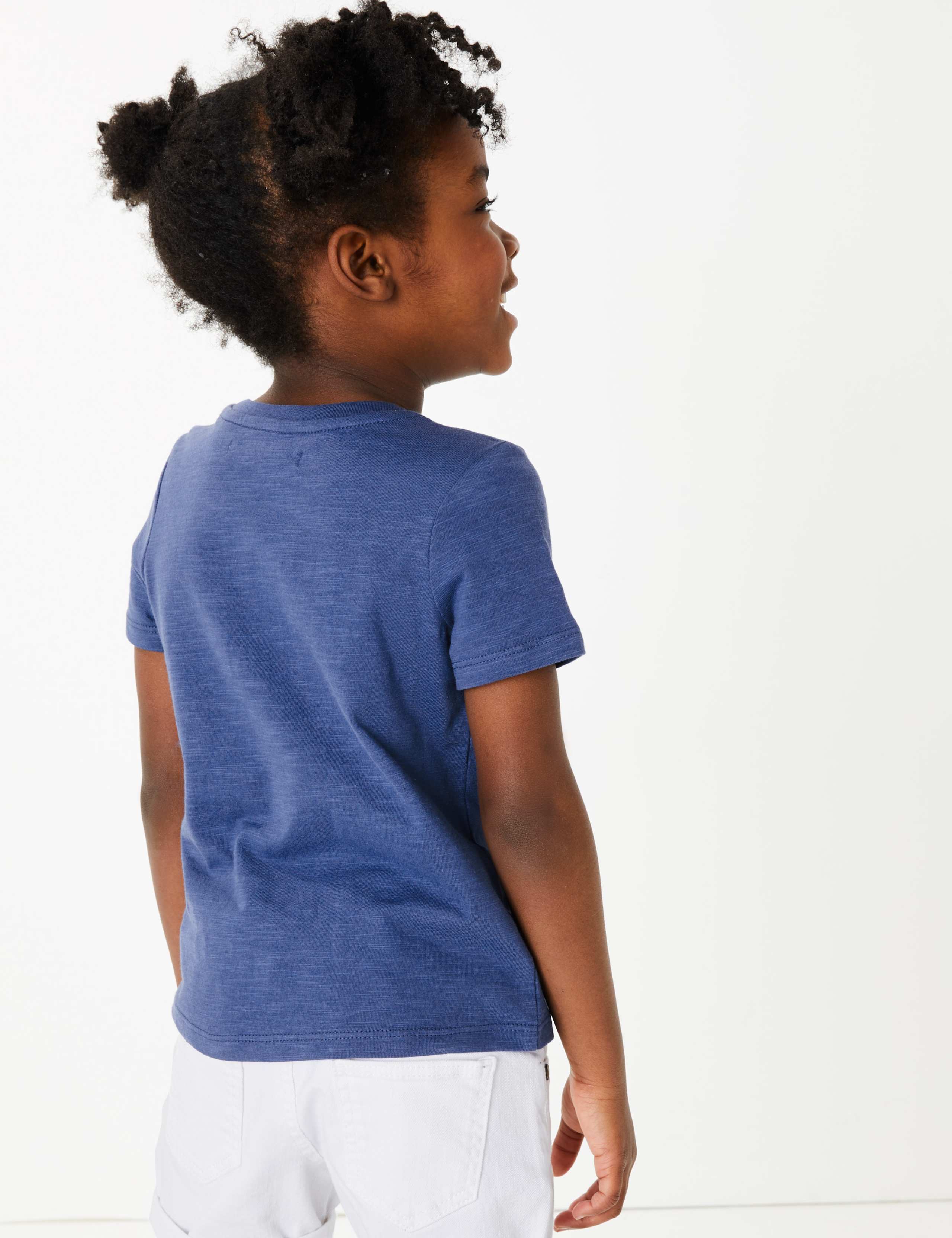 Cotton Reversible Sequin Dolphin T-Shirt (2-7 Yrs) 4 of 5