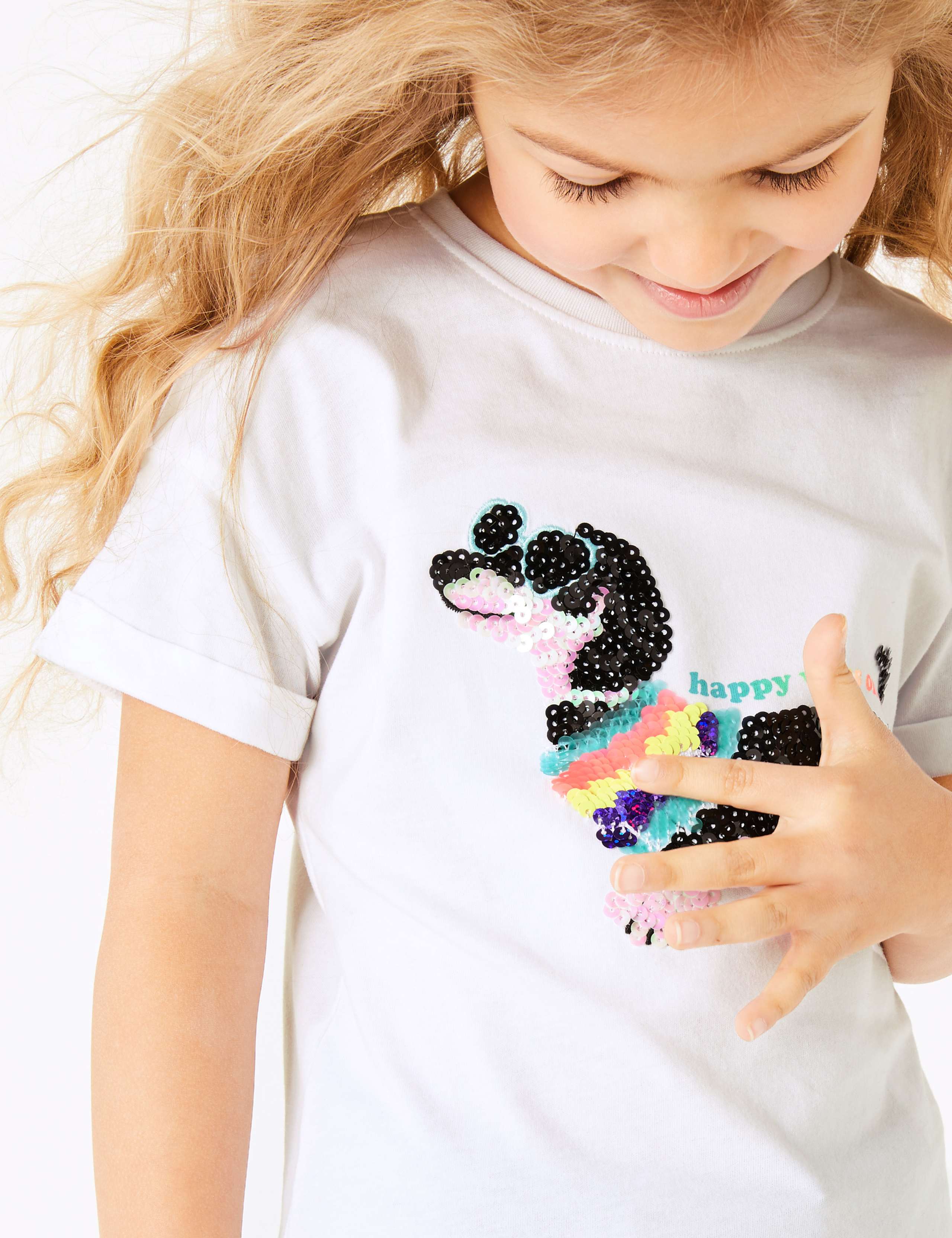 Cotton Sequin Sausage Dog T-Shirt (2-7 Years) 3 of 4