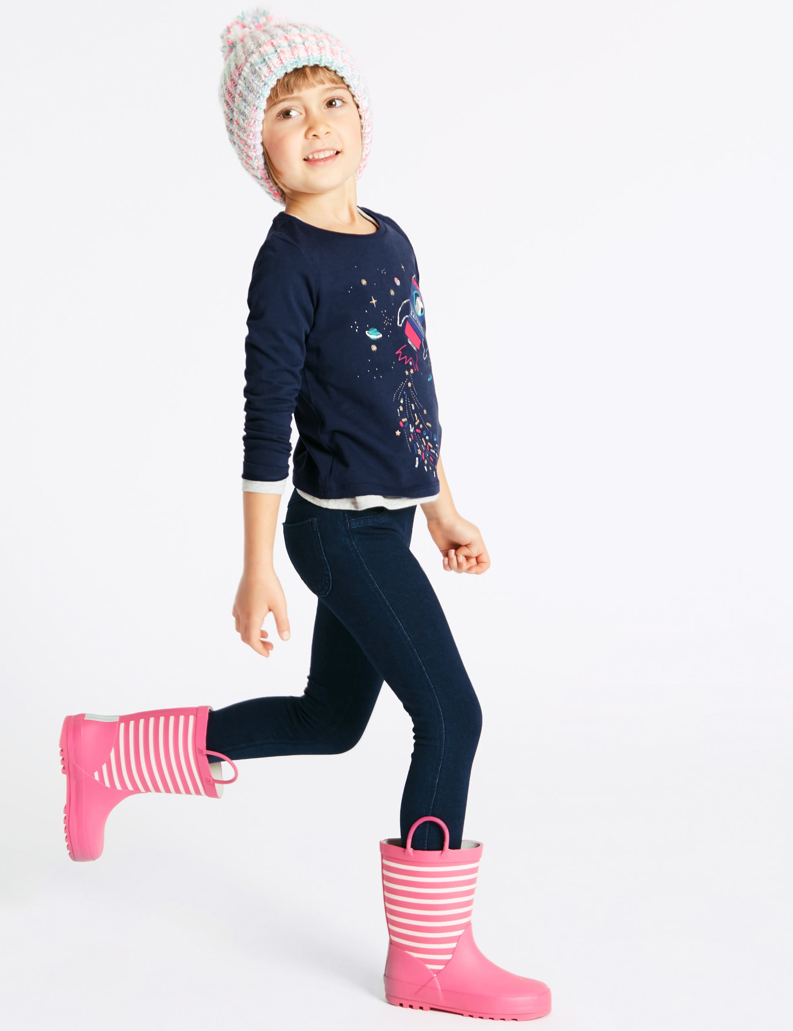 4 Pack Pure Cotton Tops (3 Months - 6 Years) 7 of 9