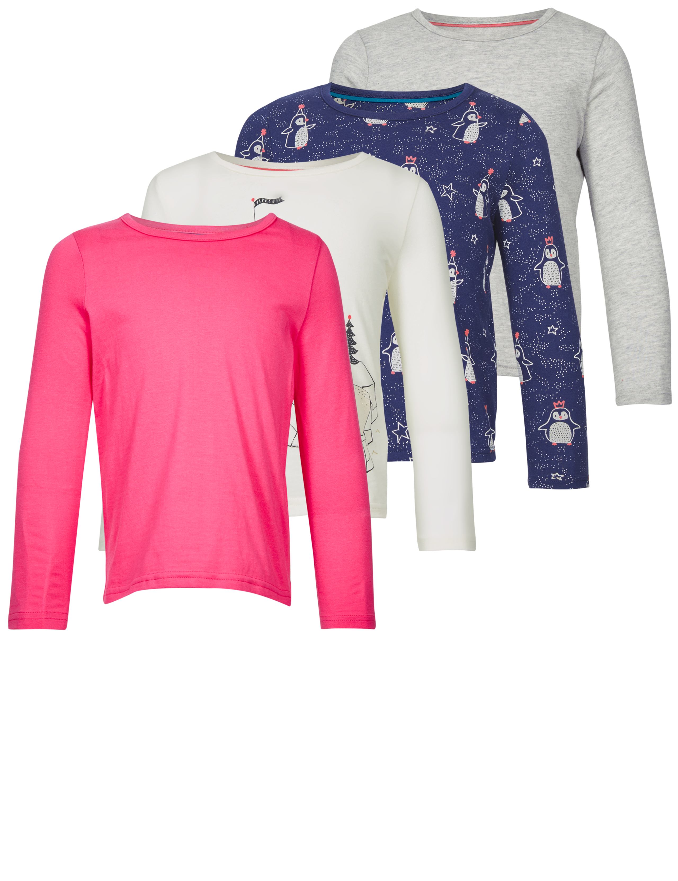 4 Pack Pure Cotton Tops (3 Months - 6 Years) 8 of 9