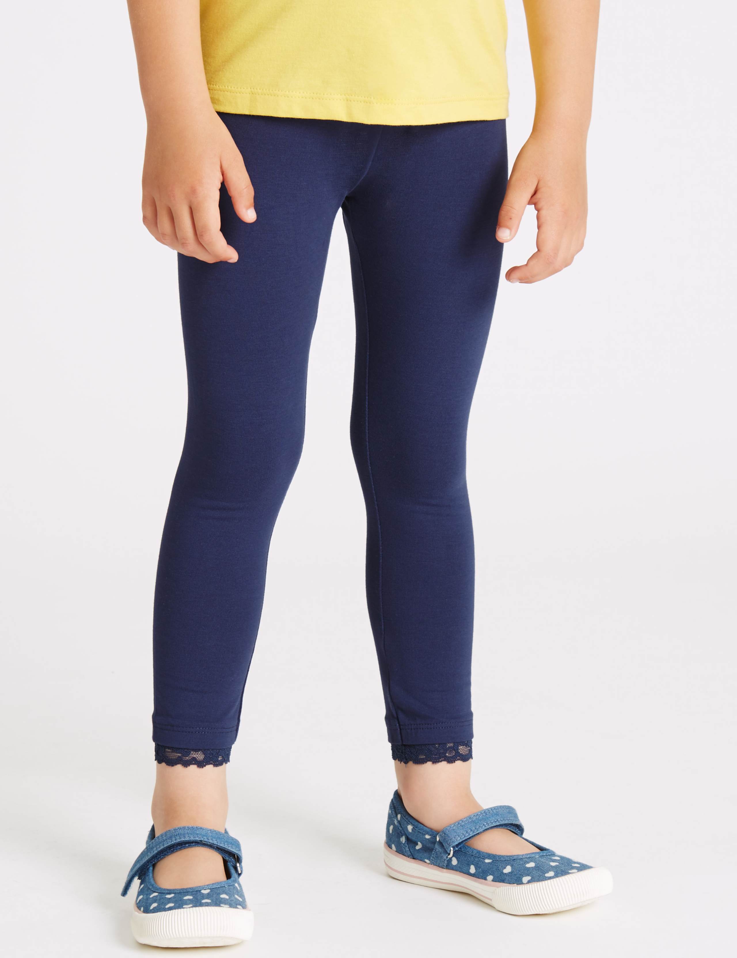 Crochet Cotton Rich Leggings with Stretch (3 Months - 5 Years) 3 of 7