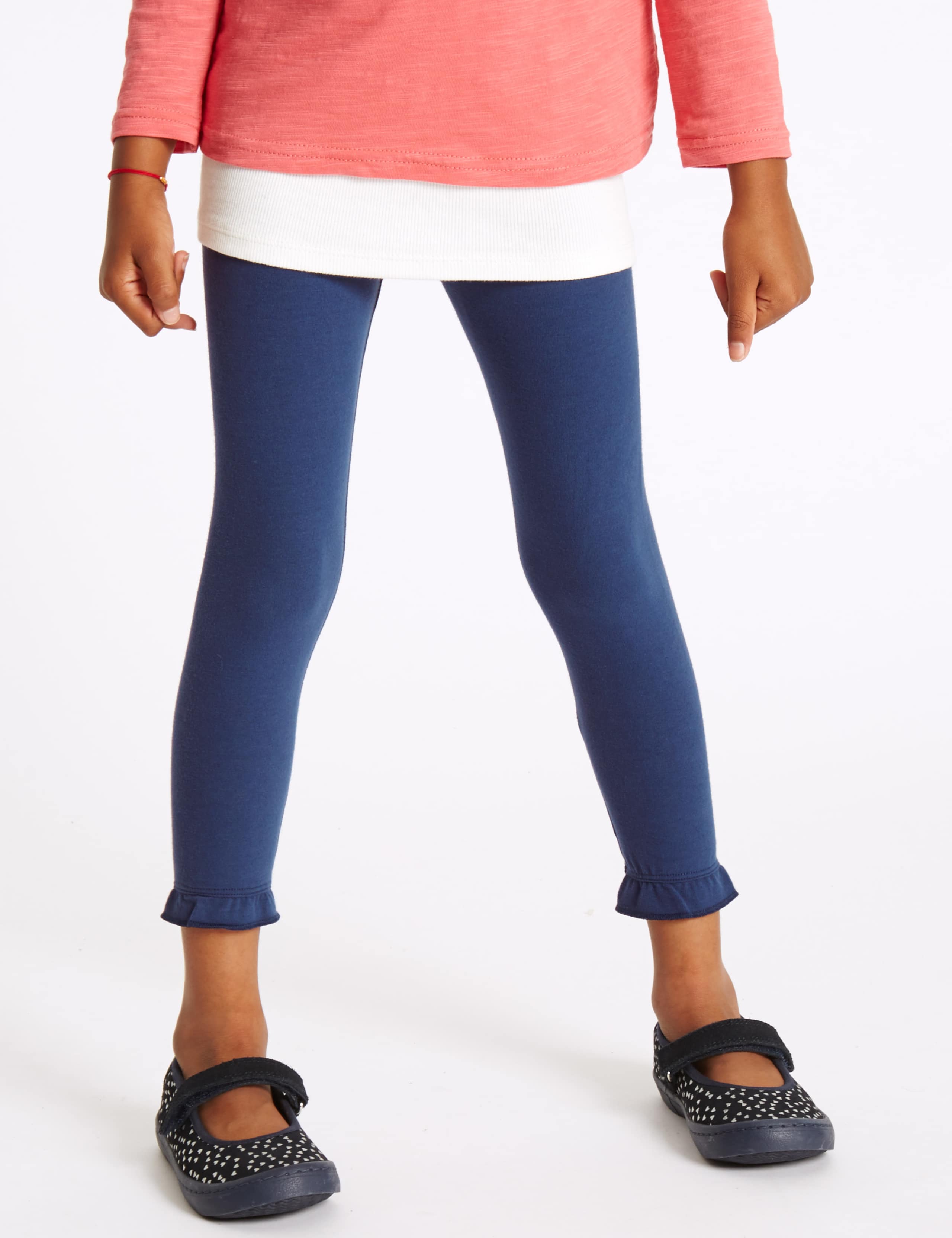 3 Pack Cotton Rich Leggings with Stretch (3 Months - 5 Years) 5 of 9