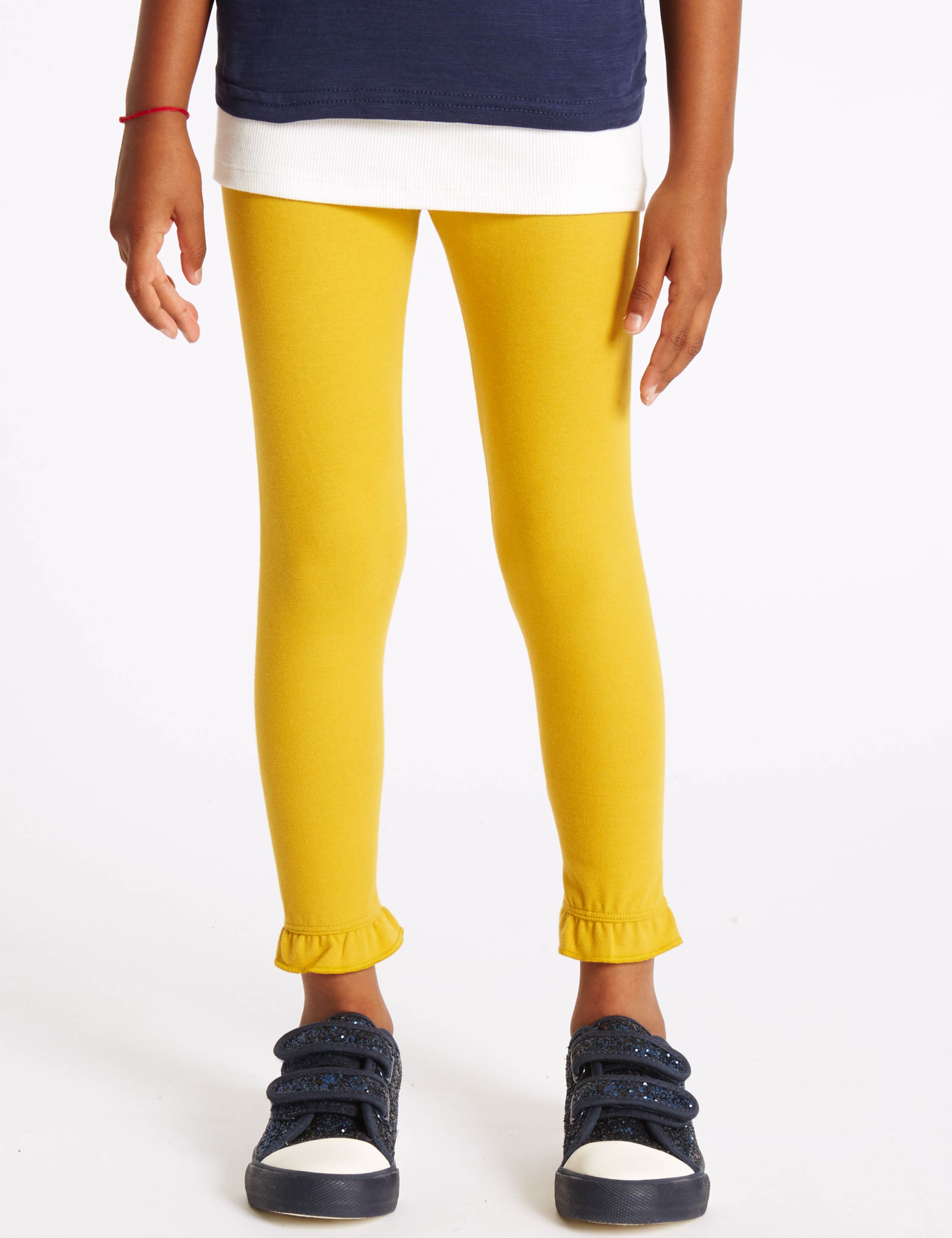 3 Pack Cotton Rich Leggings with Stretch (3 Months - 5 Years) 6 of 9