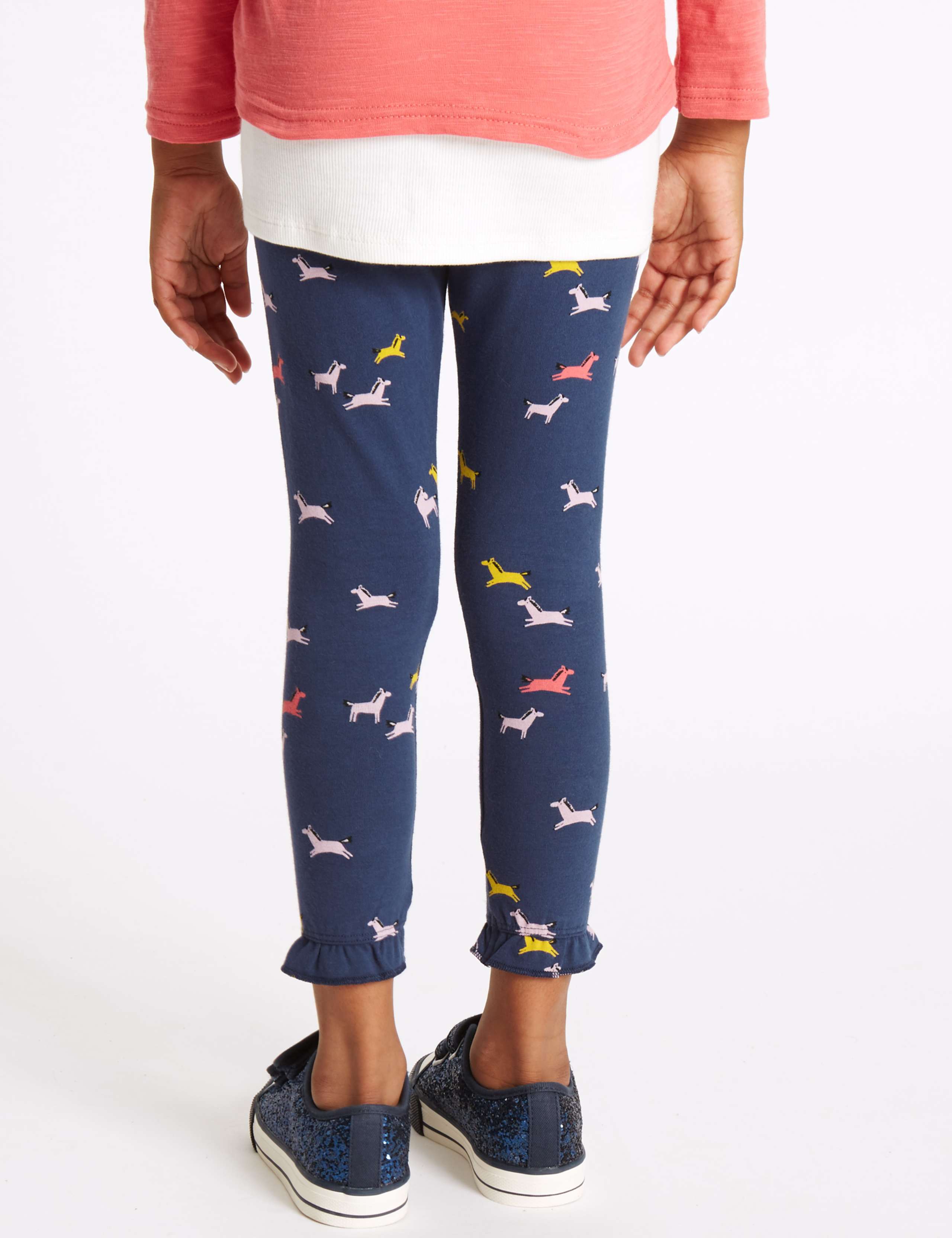 3 Pack Cotton Rich Leggings with Stretch (3 Months - 5 Years) 7 of 9