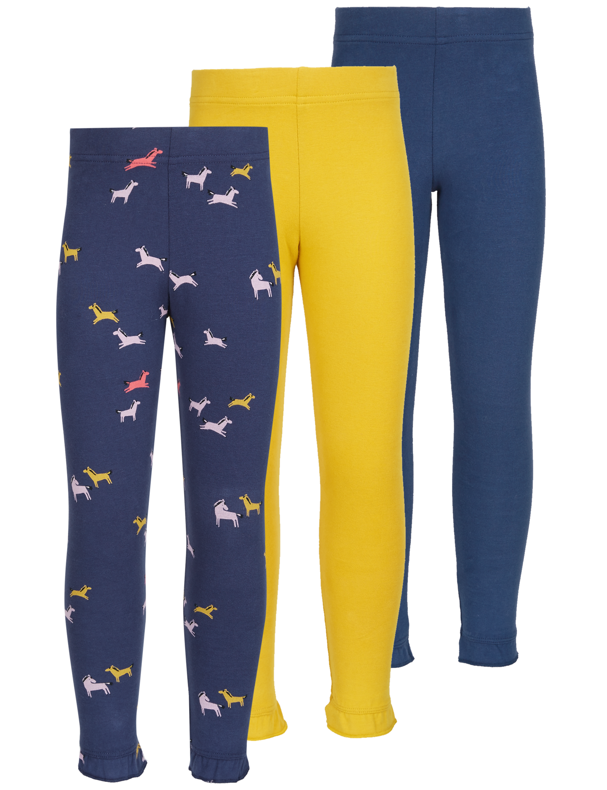 3 Pack Cotton Rich Leggings with Stretch (3 Months - 5 Years) 8 of 9