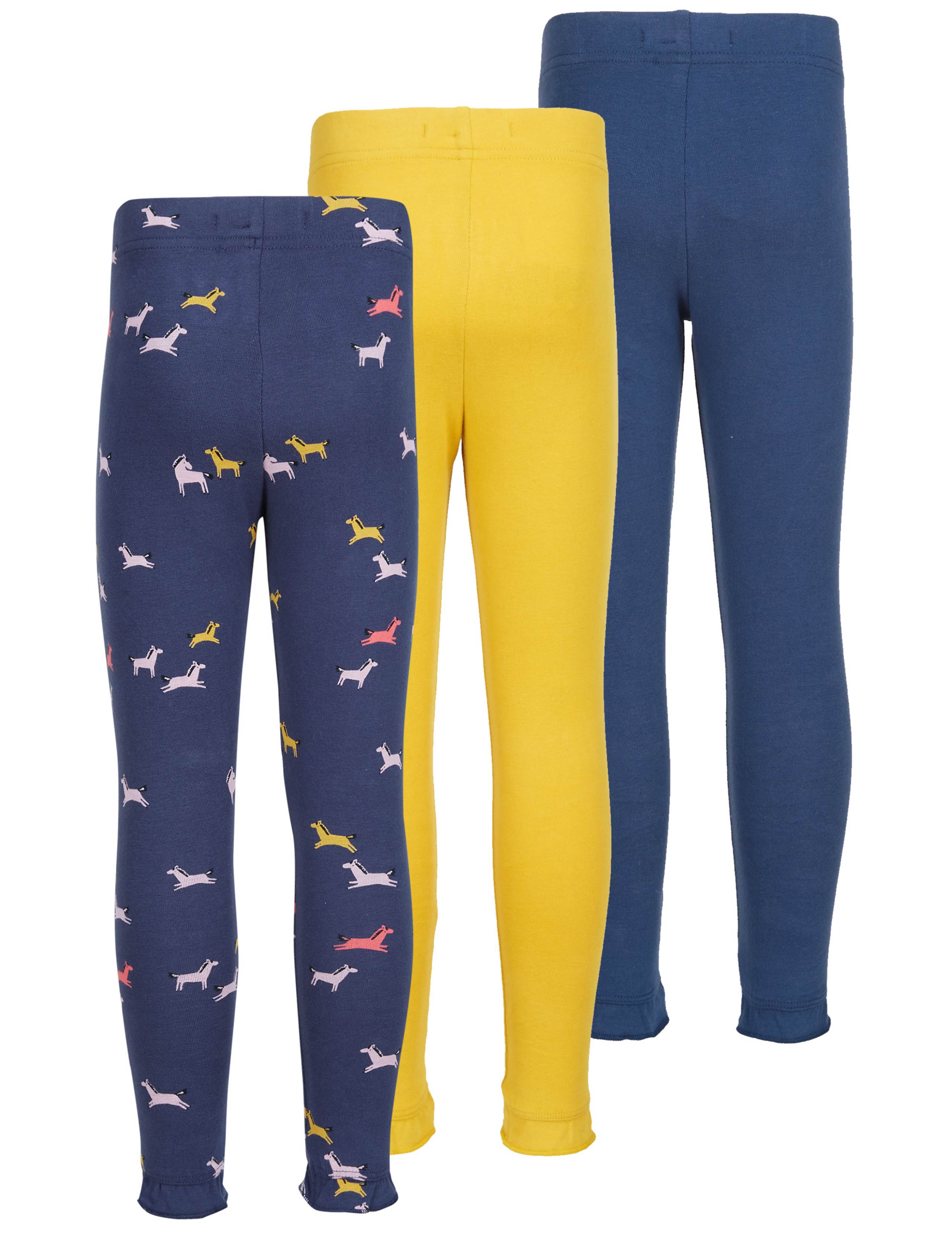 3 Pack Cotton Rich Leggings with Stretch (3 Months - 5 Years) 9 of 9