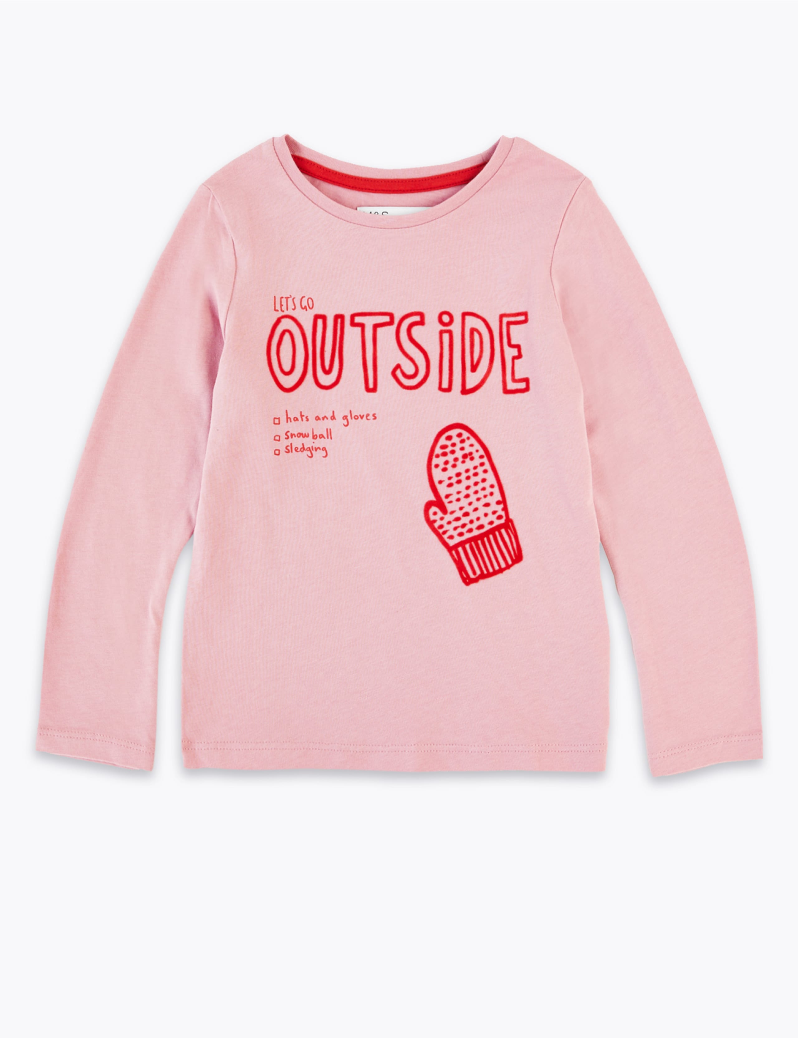 Cotton Let's Go Outside Slogan Top (3 Mths - 7 Yrs) 2 of 4