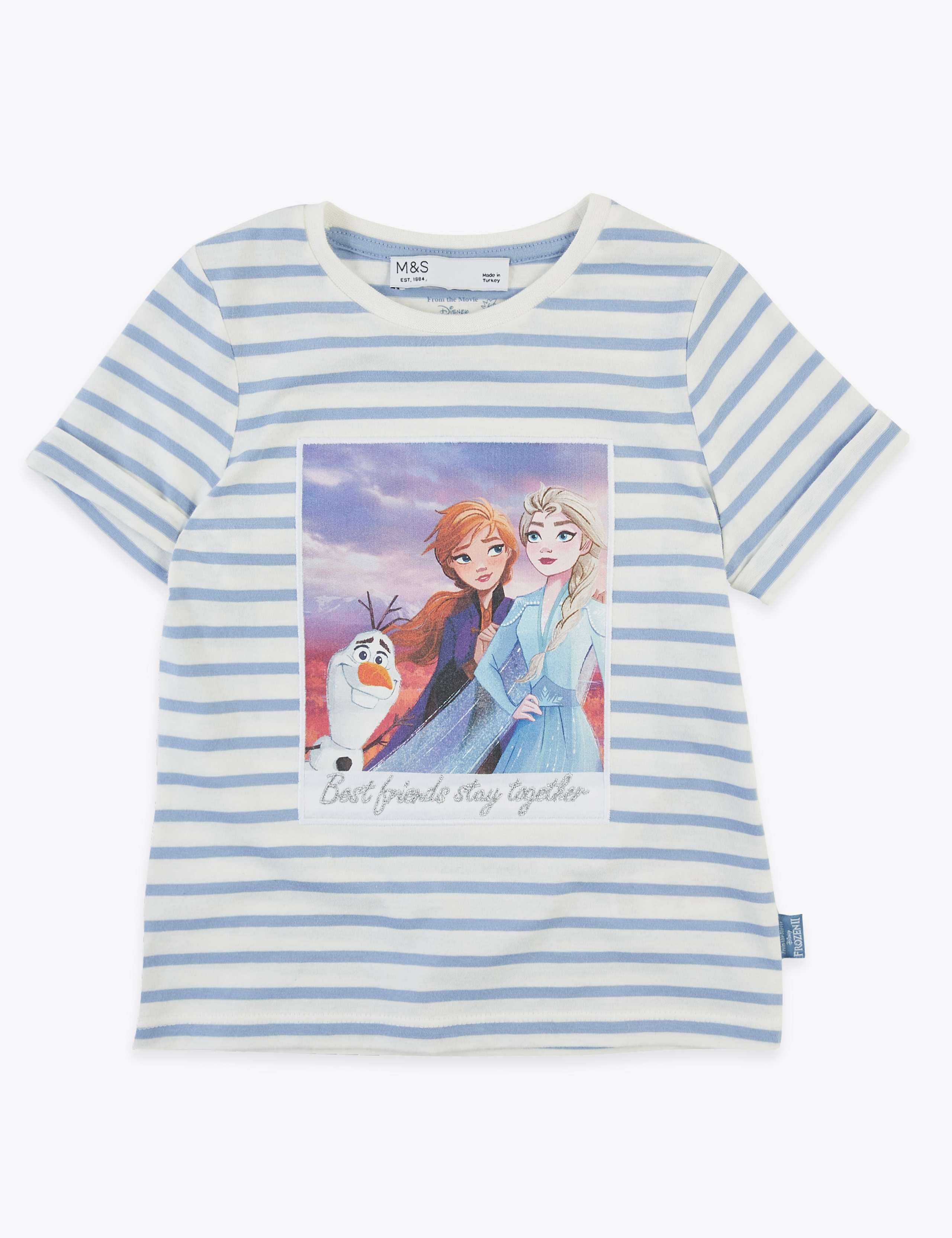Pure Cotton Disney Frozen 2 Best Friends T-Shirt (2-10 Yrs) 2 of 5