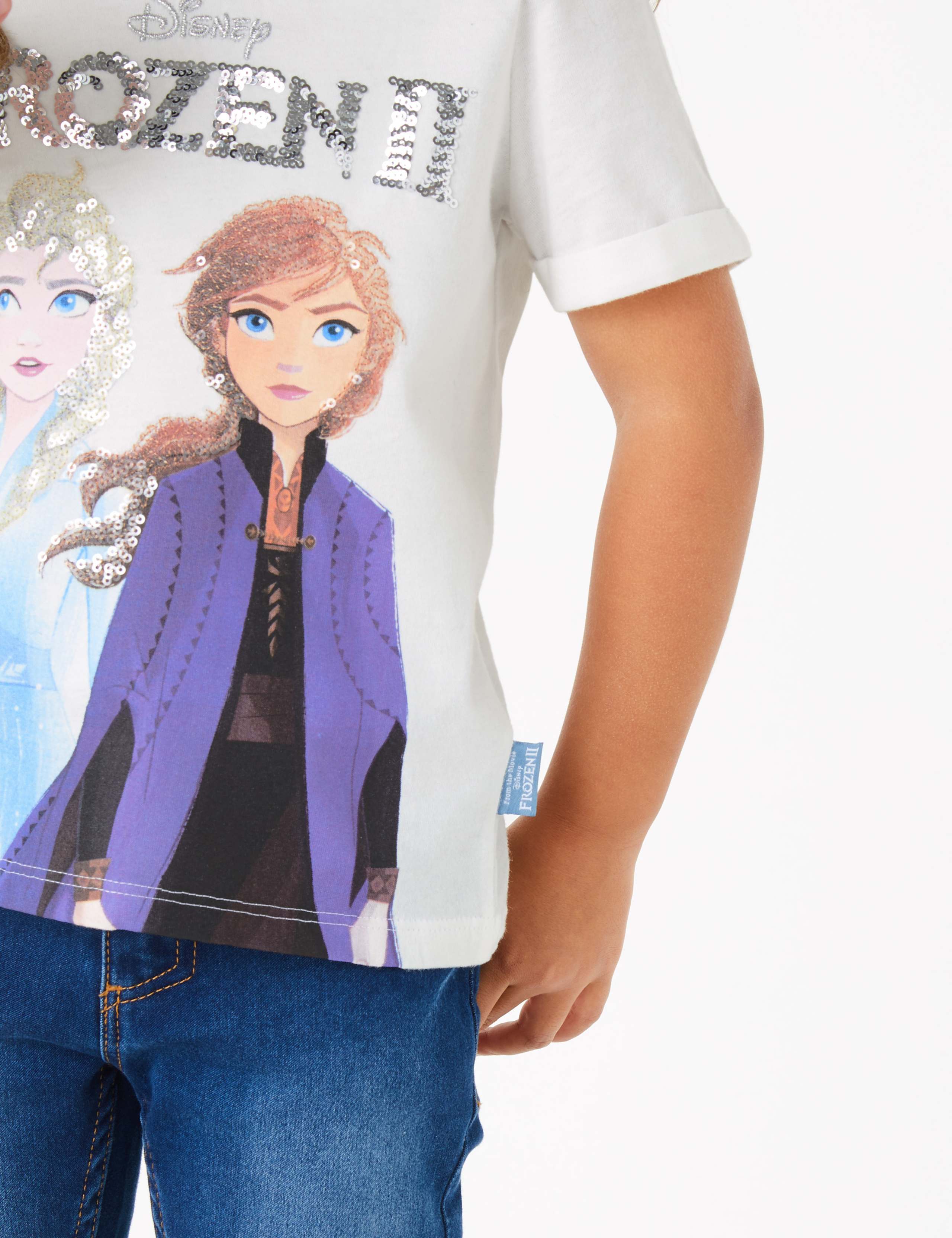 Pure Cotton Disney Frozen 2 Sequin T-Shirt (2-10 Yrs) 3 of 5