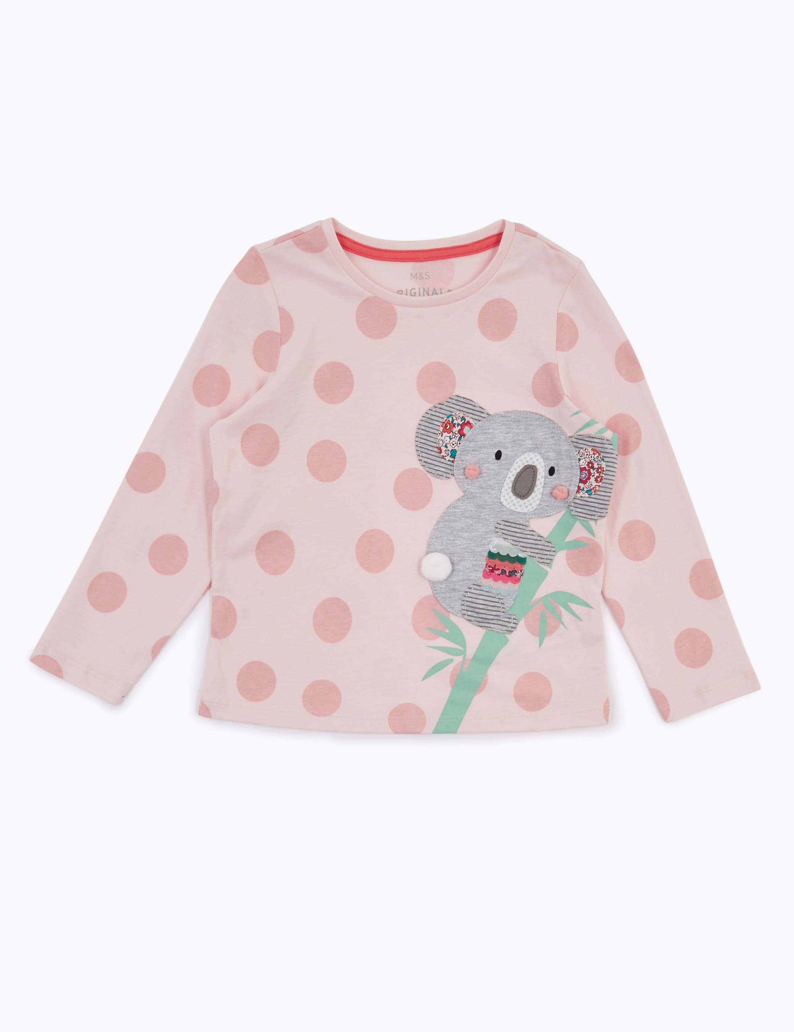 Cotton Koala Applique Long Sleeve Top (2-7 Yrs) 2 of 4