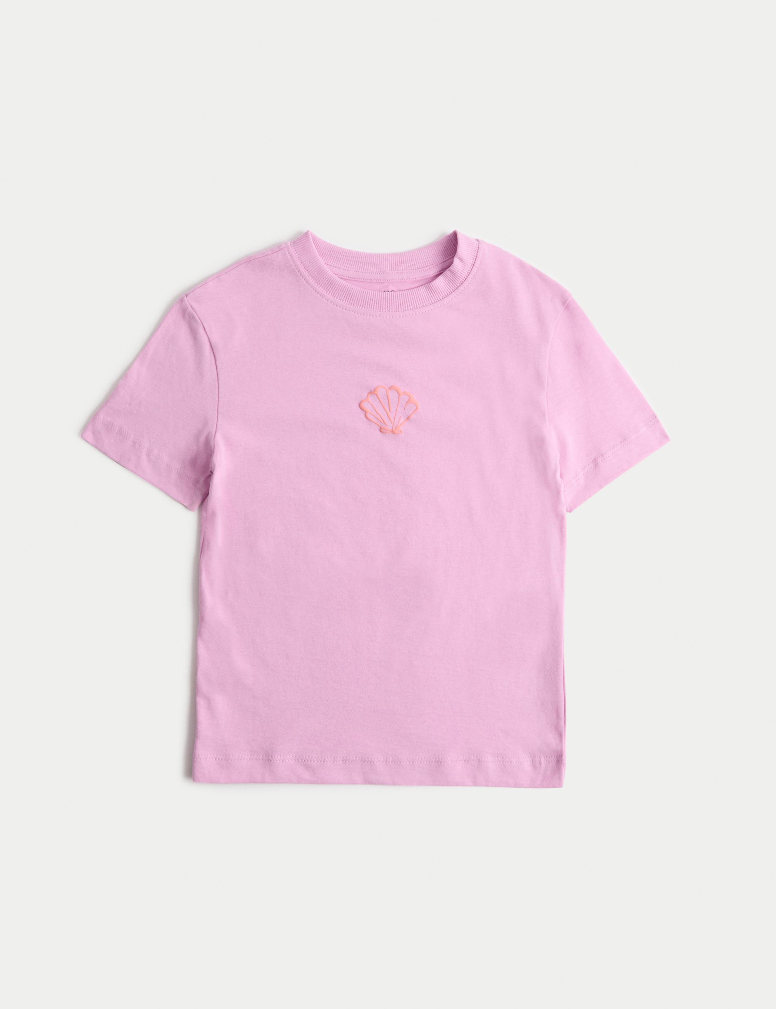 Pure Cotton Shell T-Shirt (2-8 Yrs) 1 of 2