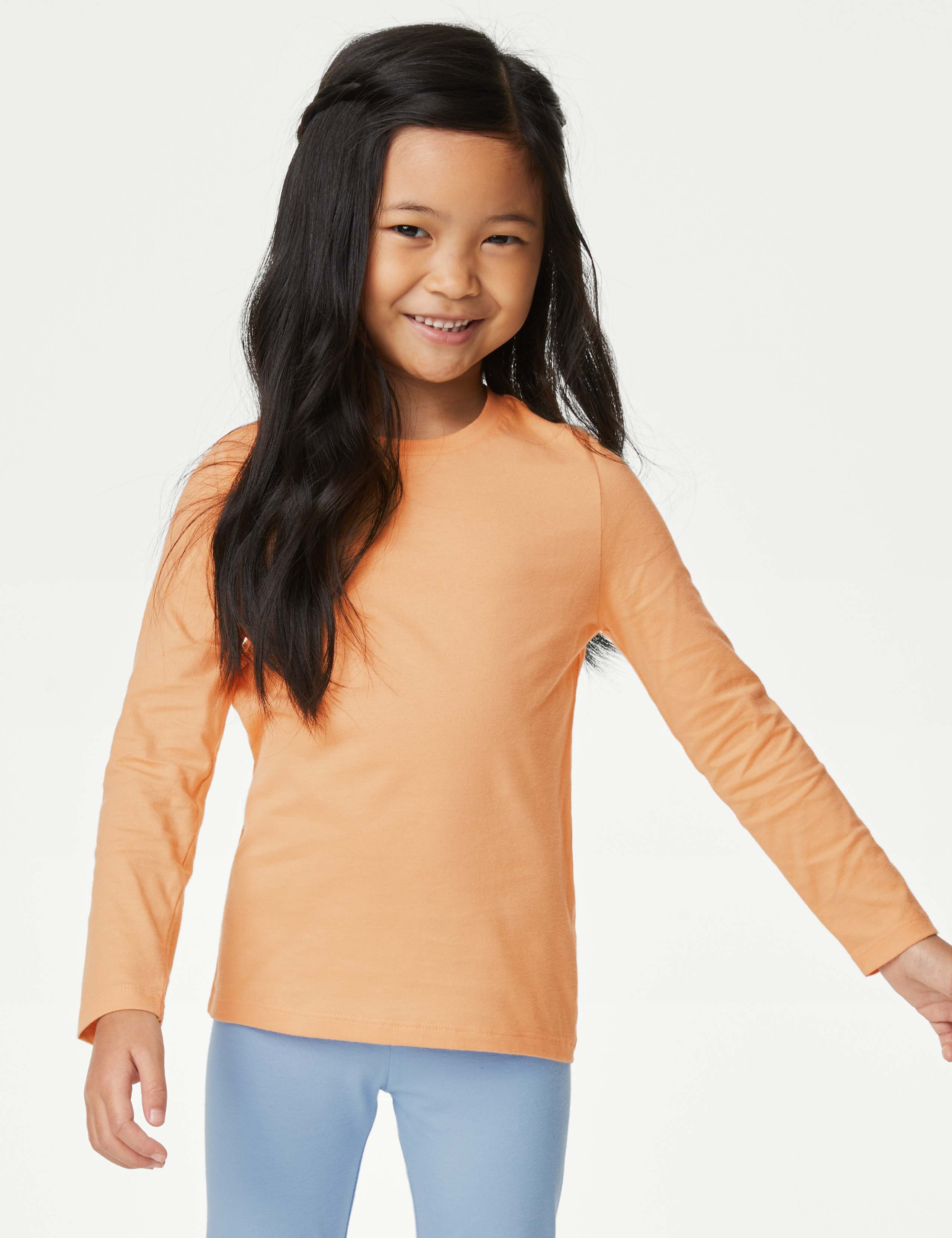 7 Pack Pure Cotton Plain Tops (2-8 Yrs) 2 of 4