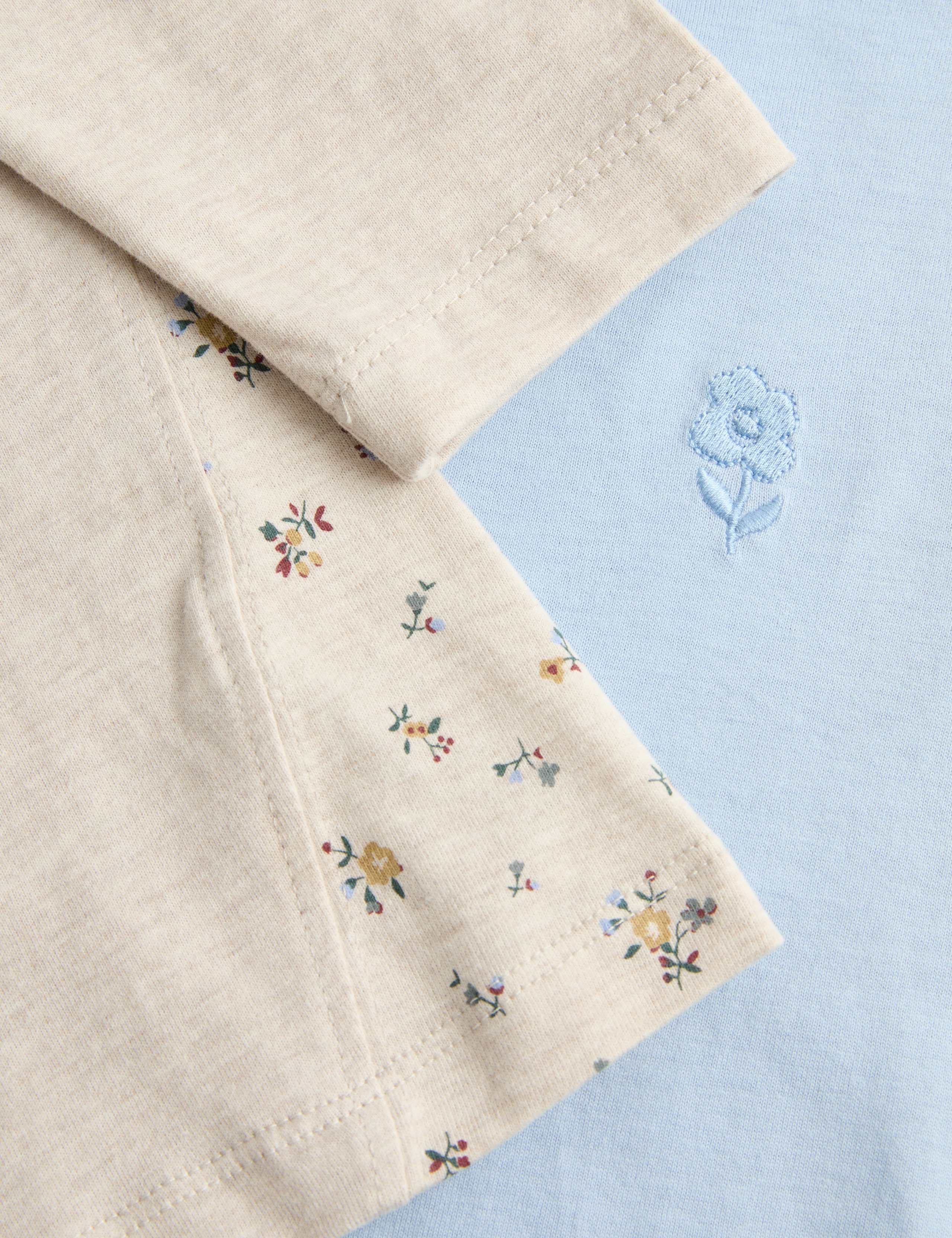 2 Pack Pure Cotton Embroidered Tops (2-8 Yrs) 2 of 2