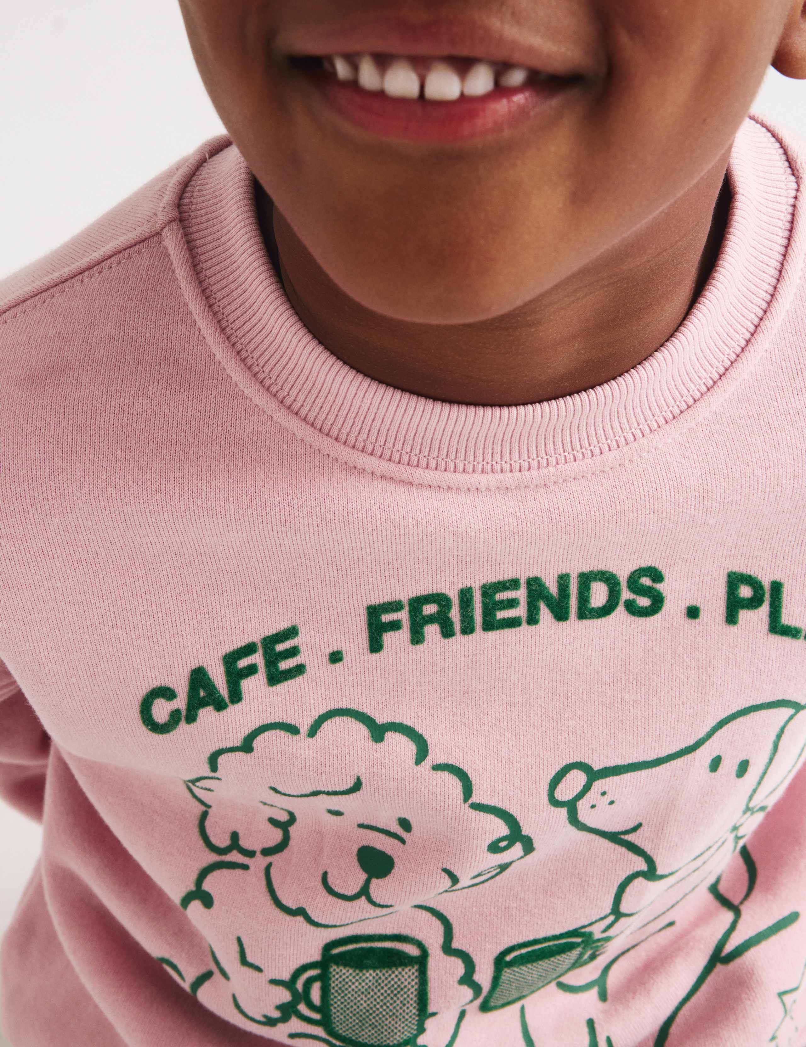 Cotton Rich Cafe Friends Sweatshirt (2-8 Yrs) 4 of 6