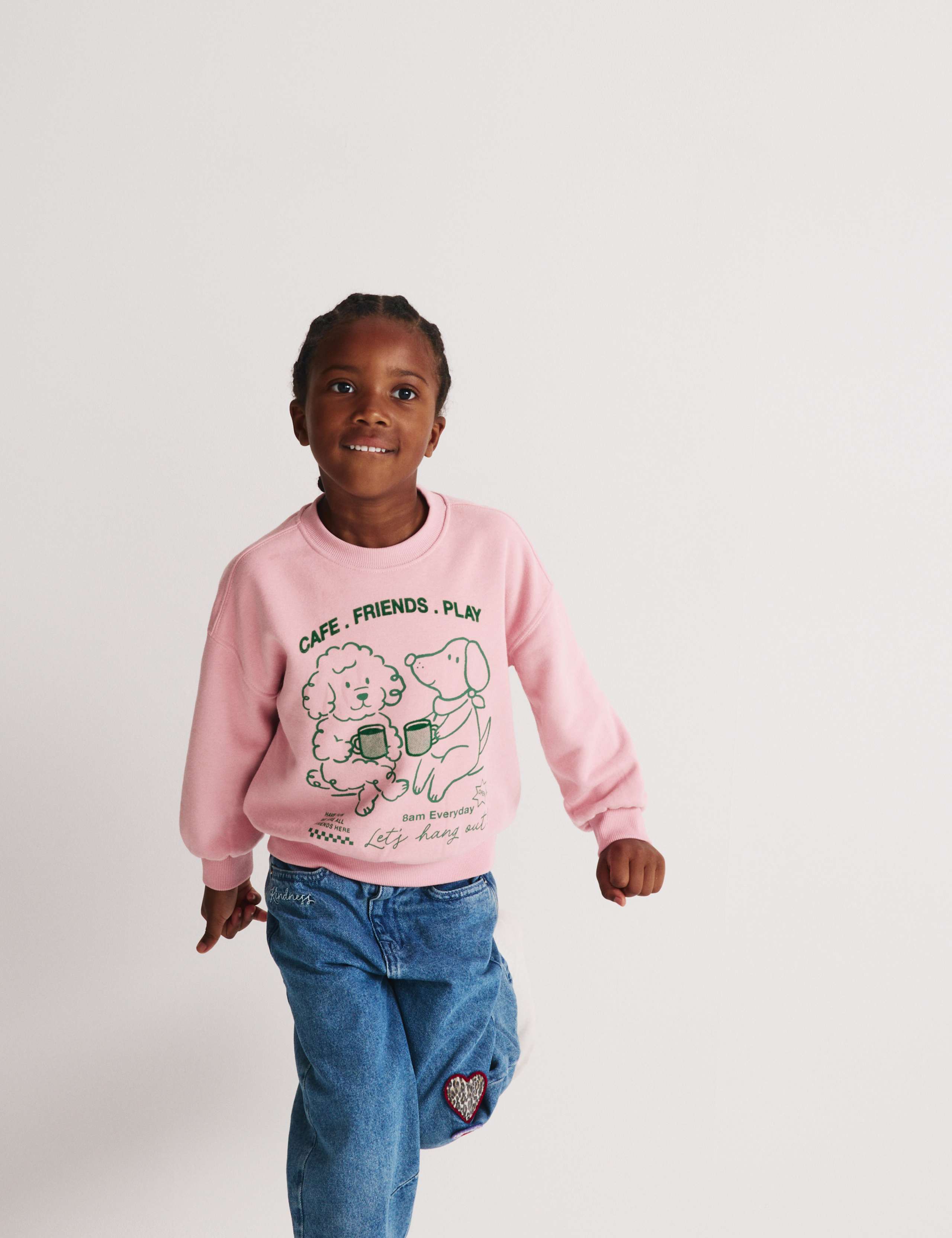 Cotton Rich Cafe Friends Sweatshirt (2-8 Yrs) 5 of 6