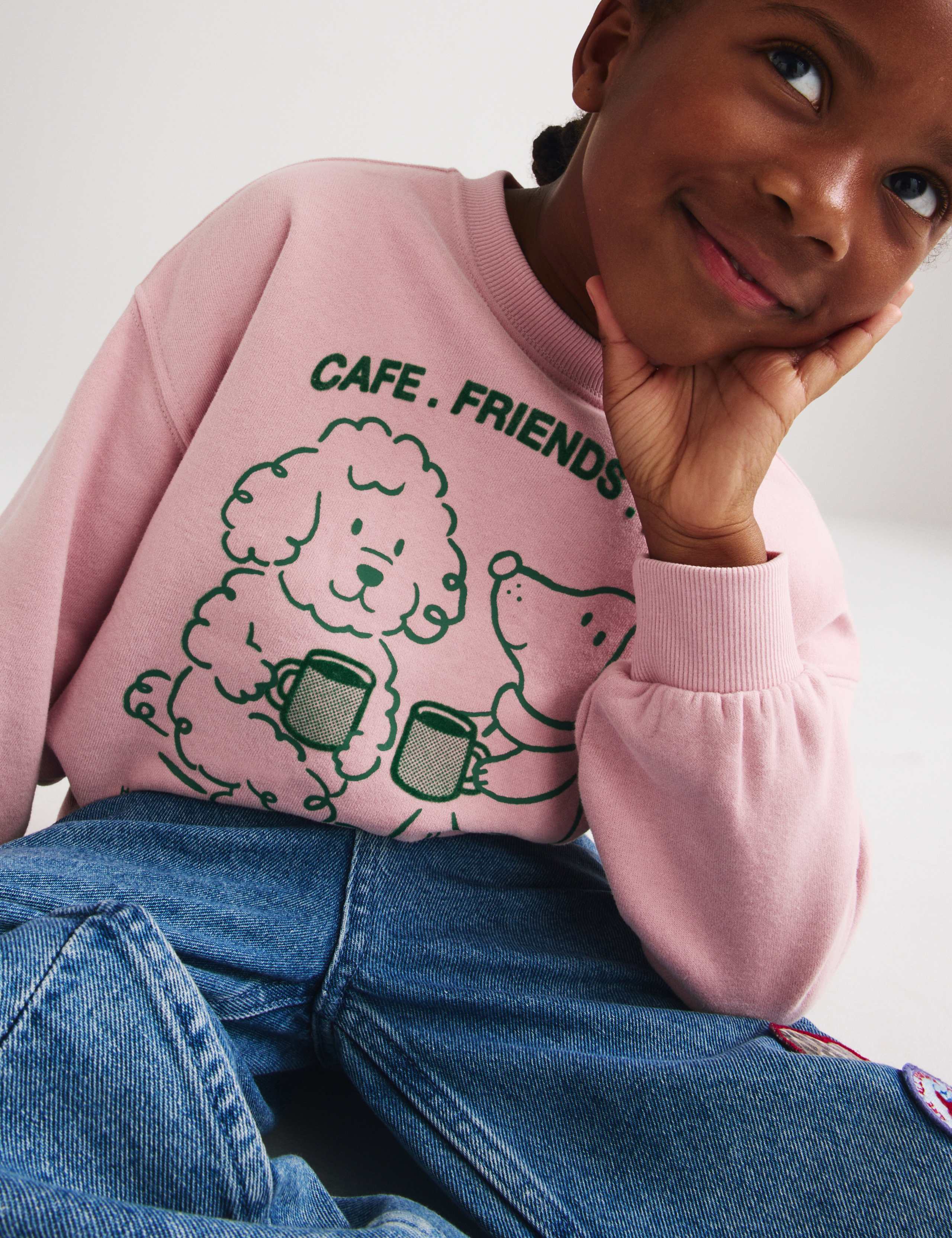 Cotton Rich Cafe Friends Sweatshirt (2-8 Yrs) 6 of 6