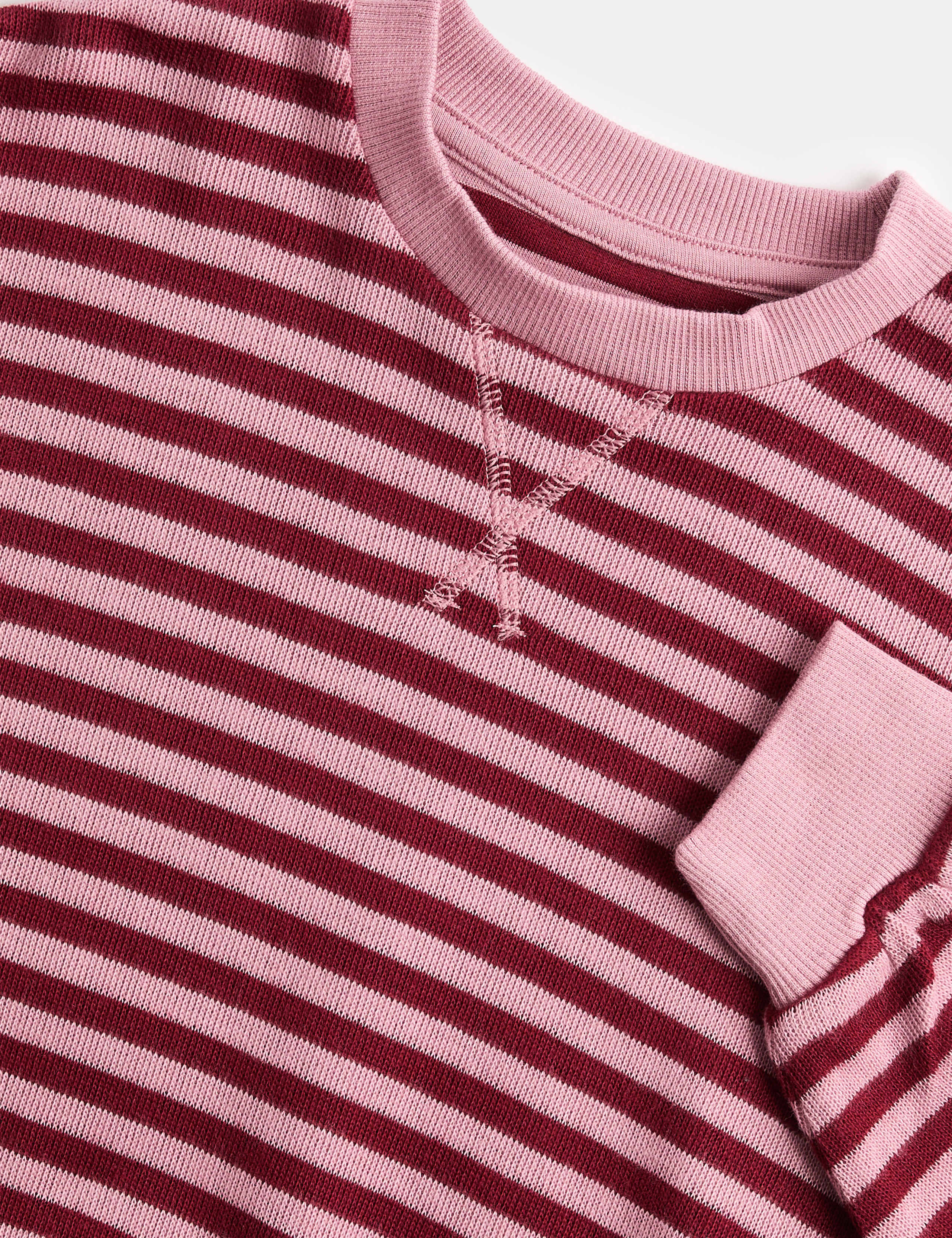 2 Piece Cotton Rich Cosy Striped Outfit (2-8 Yrs) 2 of 3