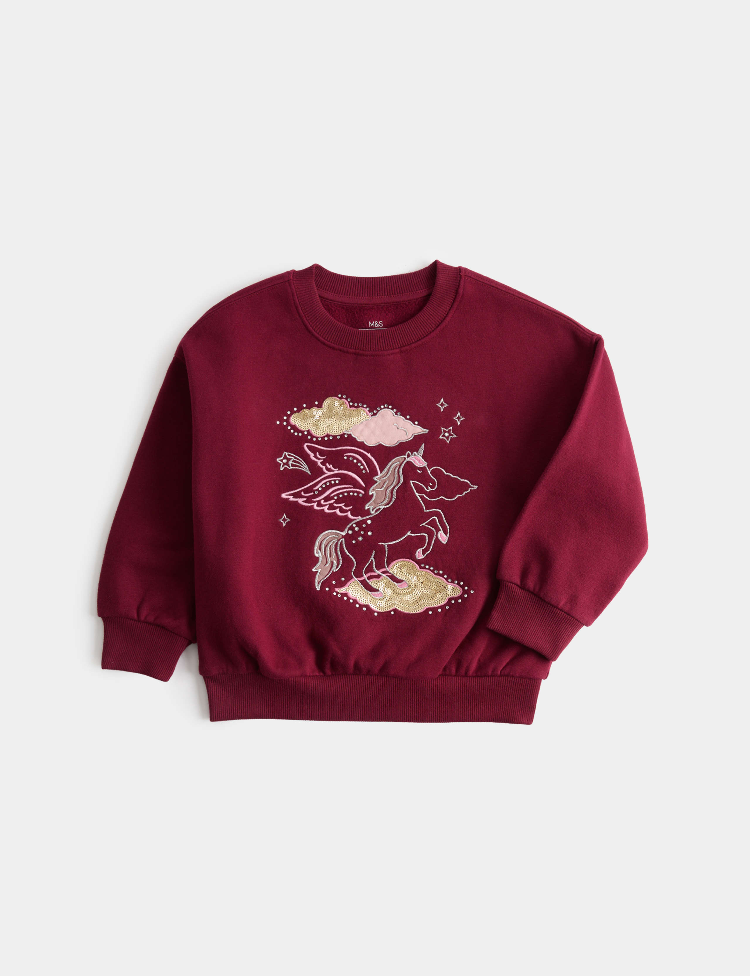 Cotton Rich Pegasus Sweatshirt (2-8 Yrs) 1 of 2