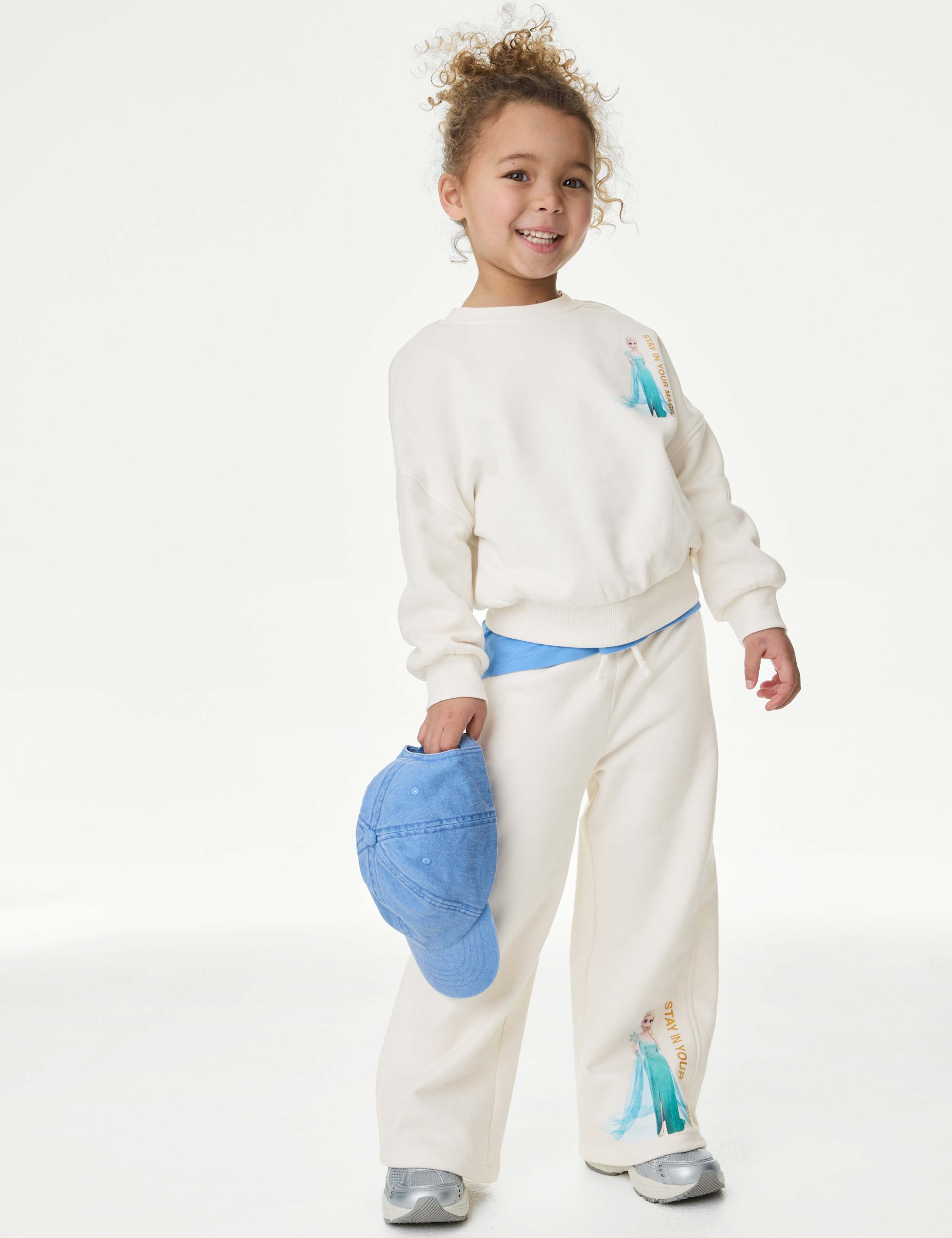 2pc Cotton Rich Frozen™ Joggers and Sweatshirt (2-8 Yrs) 3 of 7