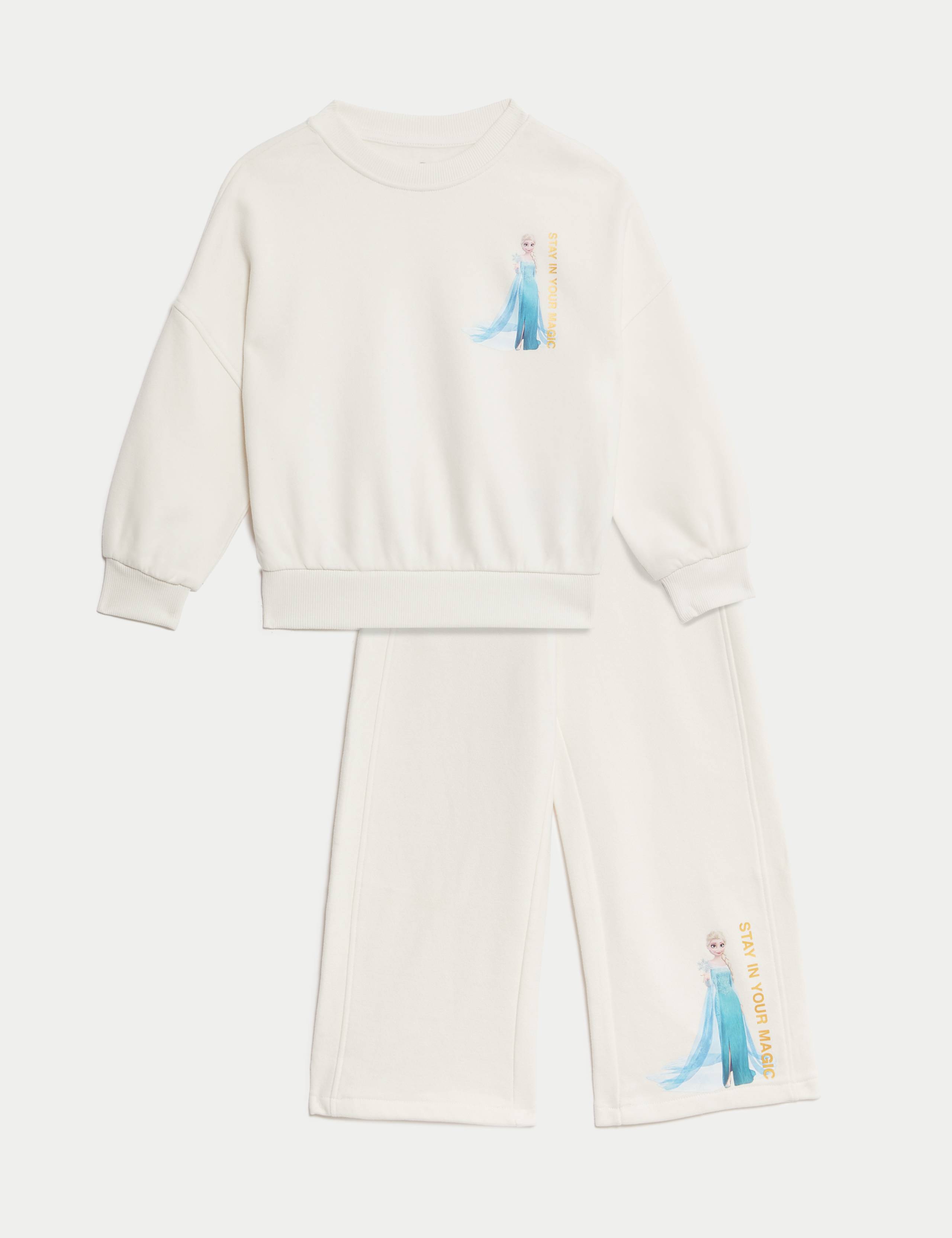 2pc Cotton Rich Frozen™ Joggers and Sweatshirt (2-8 Yrs) 2 of 7