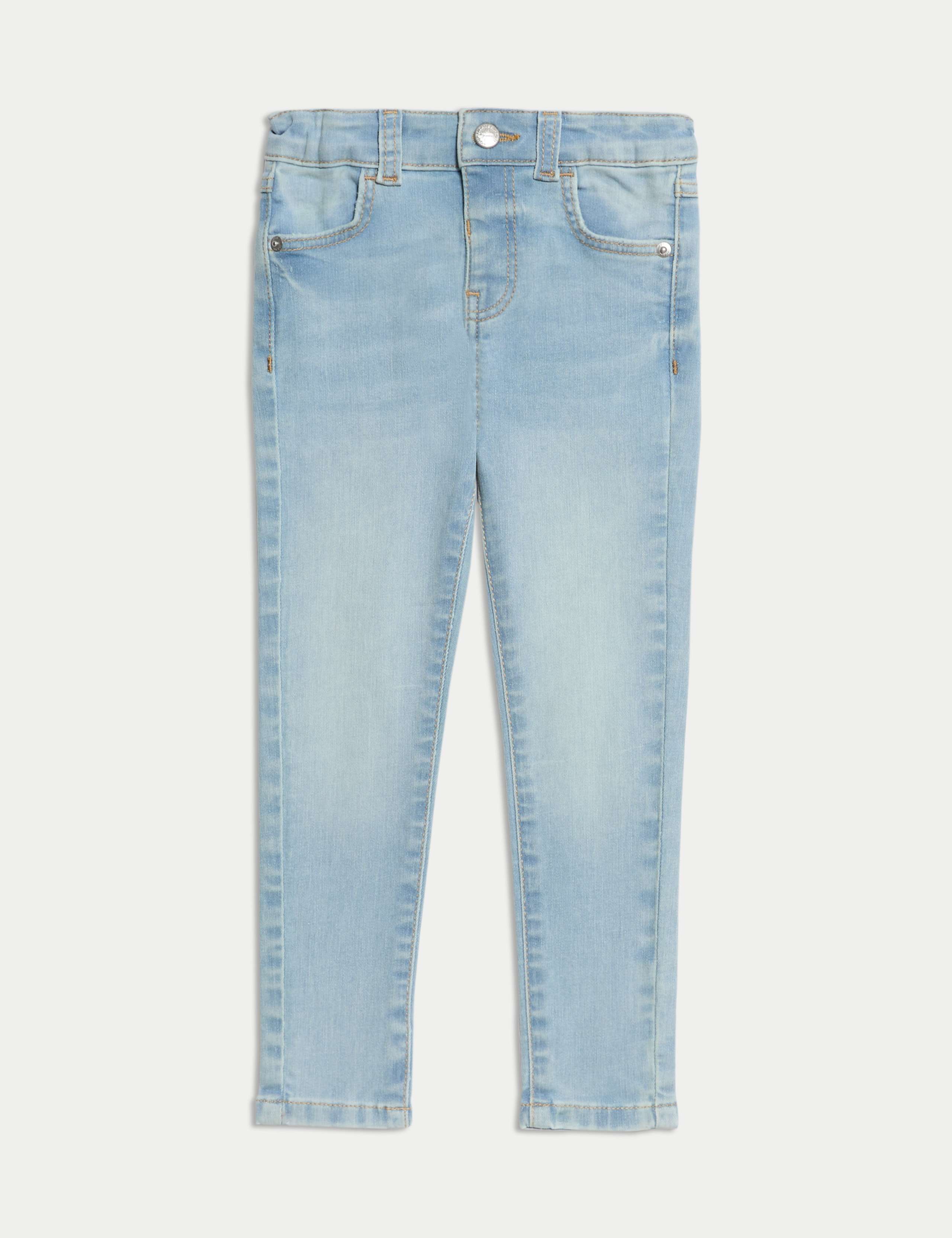 Skinny Cotton Rich Faded Jeans (2-8 Yrs) 2 of 8