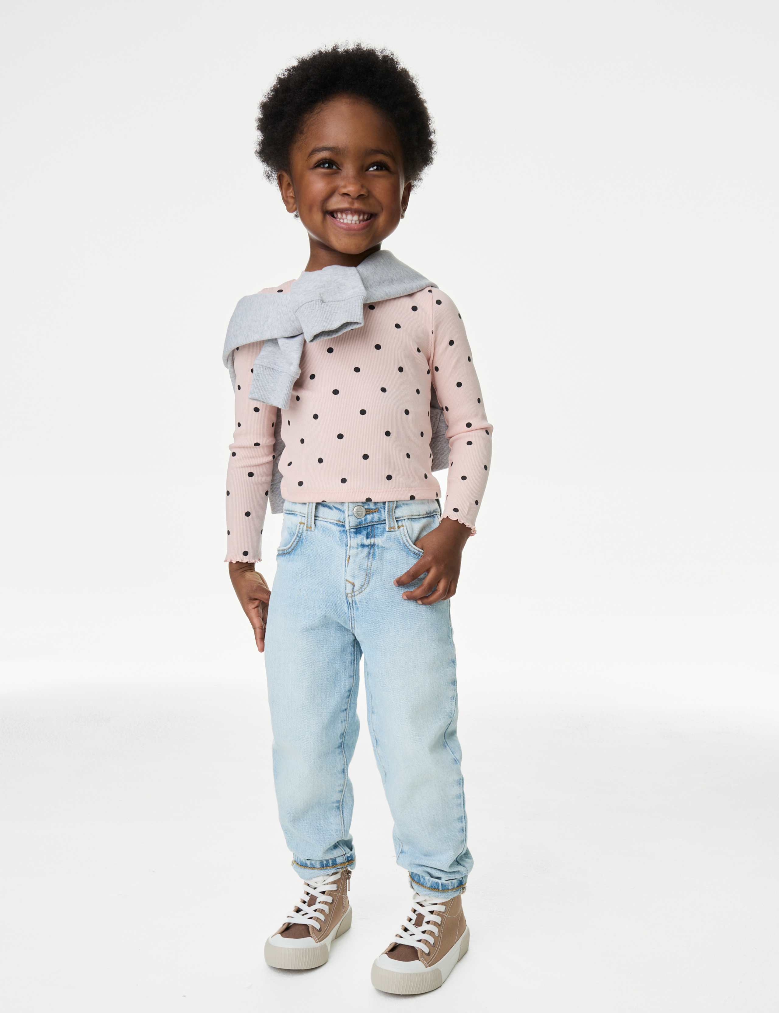 Denim Mom Jeans (2-8 Yrs) 1 of 5