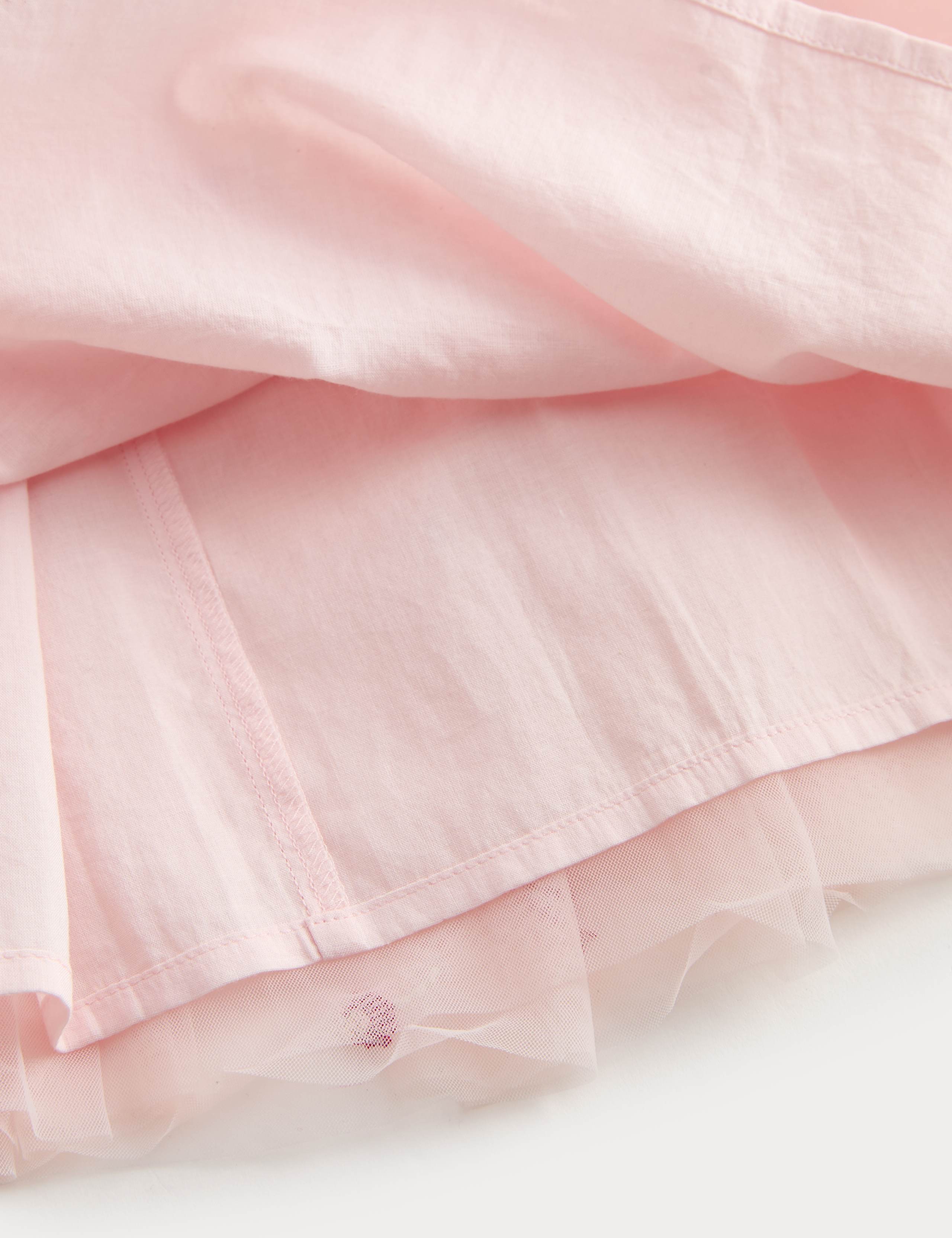 Pure Cotton Floral Embroidered Dress (2-16 Yrs) 2 of 2